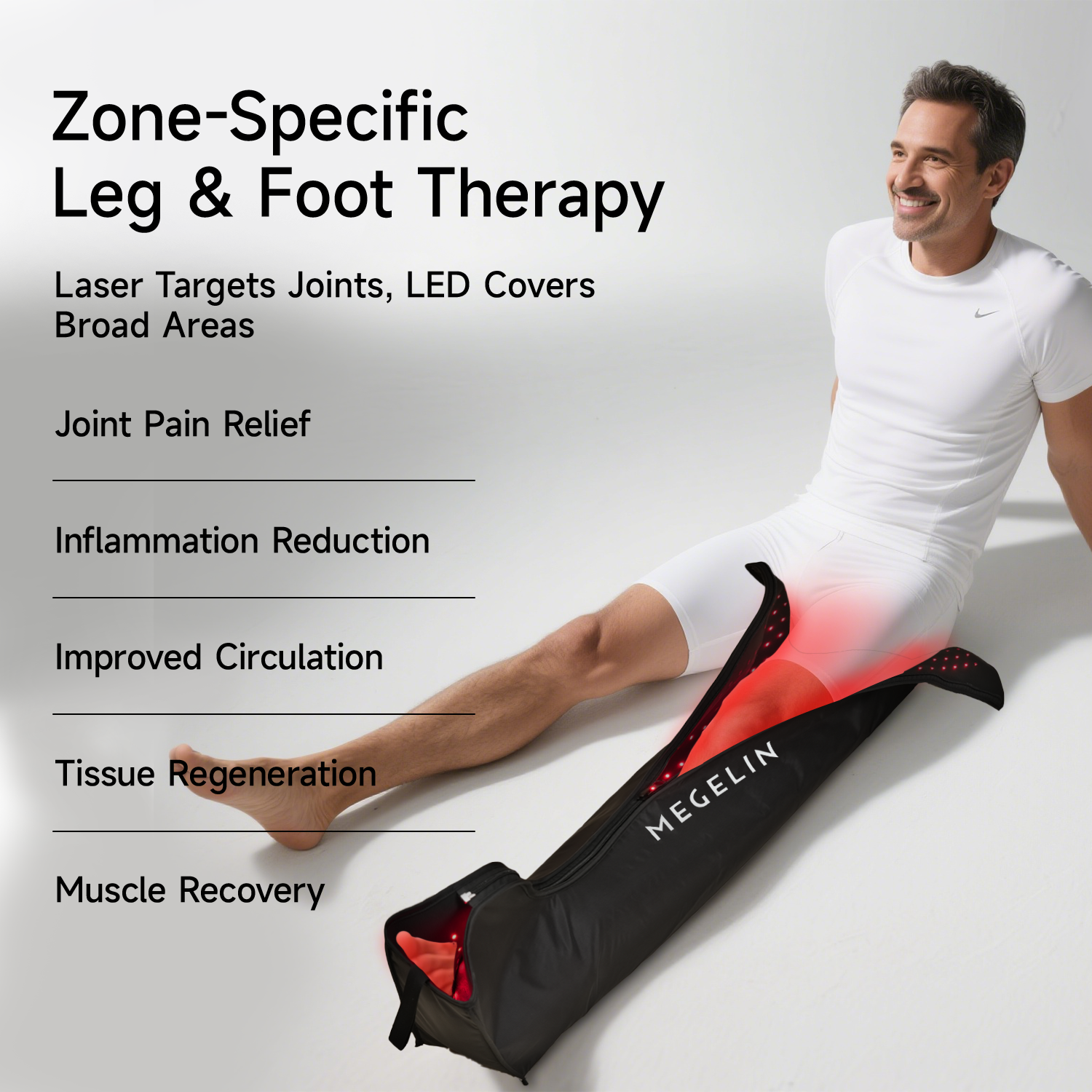 MoveLux Laser+LED Light Therapy Wrap - Megelin