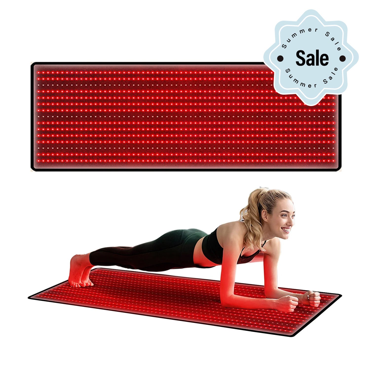 Megelin Red and Near-Infrared Light Therapy Mat for Whole Body