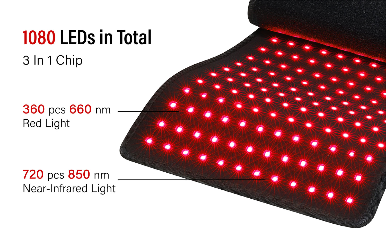 LED red light therapy belt can enhance blood circulation