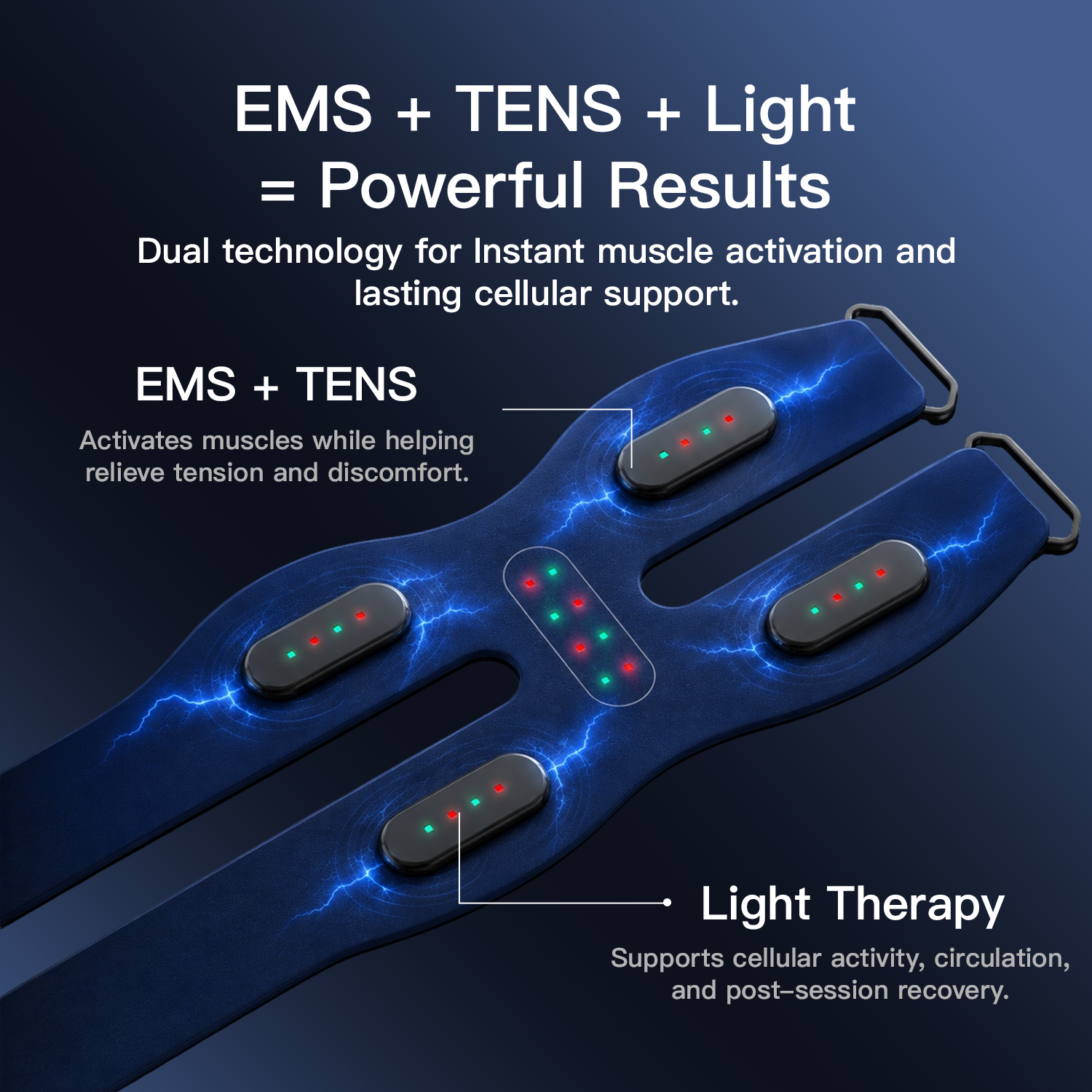 Megelin LuxPulse EMS Thigh Toning Belt