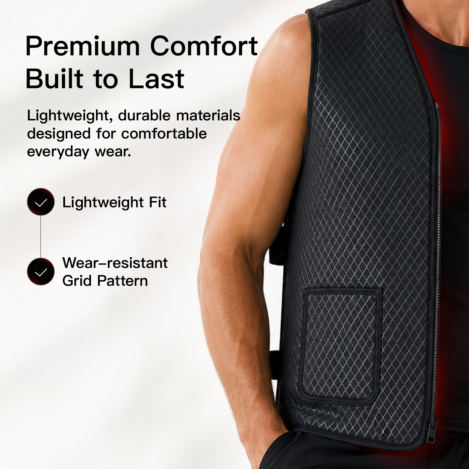 Megelin Red and Near Infrared Light Therapy Vest