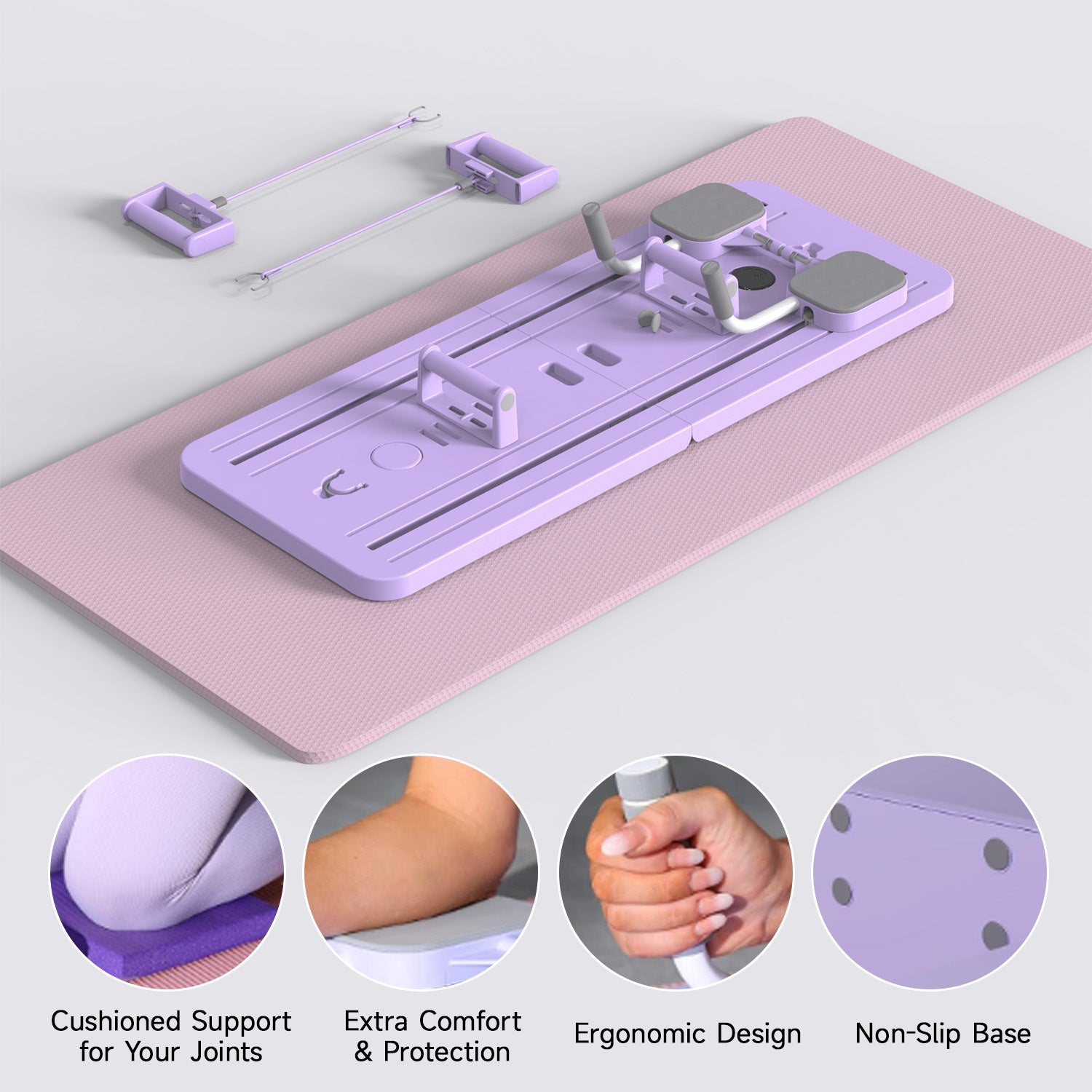 Crafted from high-quality materials, this fitness board is praised for its durability and sturdiness. It remains stable and strong even after repeated use, ensuring safety and longevity.