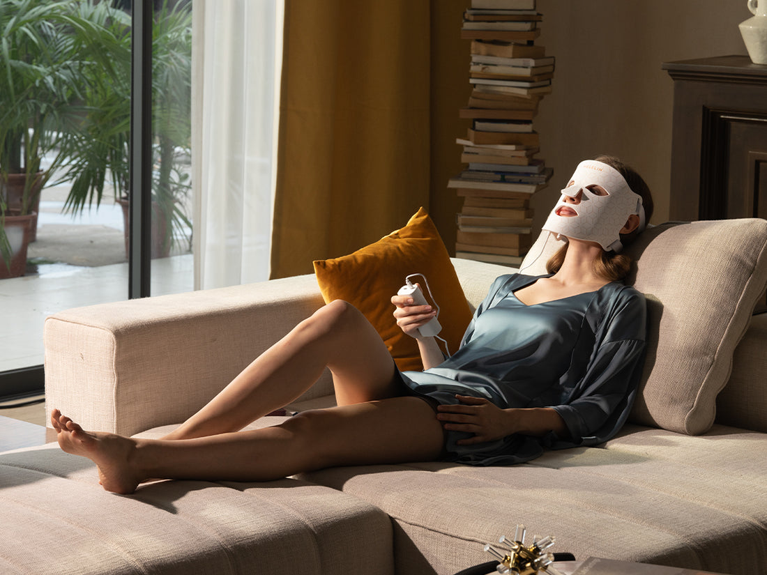 LED red light therapy mask allows you to have Effortless Skincare Anytime, Anywhere during Self-Care Routine
