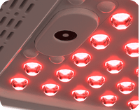 At an irradiation distance from the face, an irradiance of 40mw/cm² can produce 2.4J/cm² of treatment per minute. Typically, a daily dose of 7.2J-20J is sufficient to improve the skin or address issues.