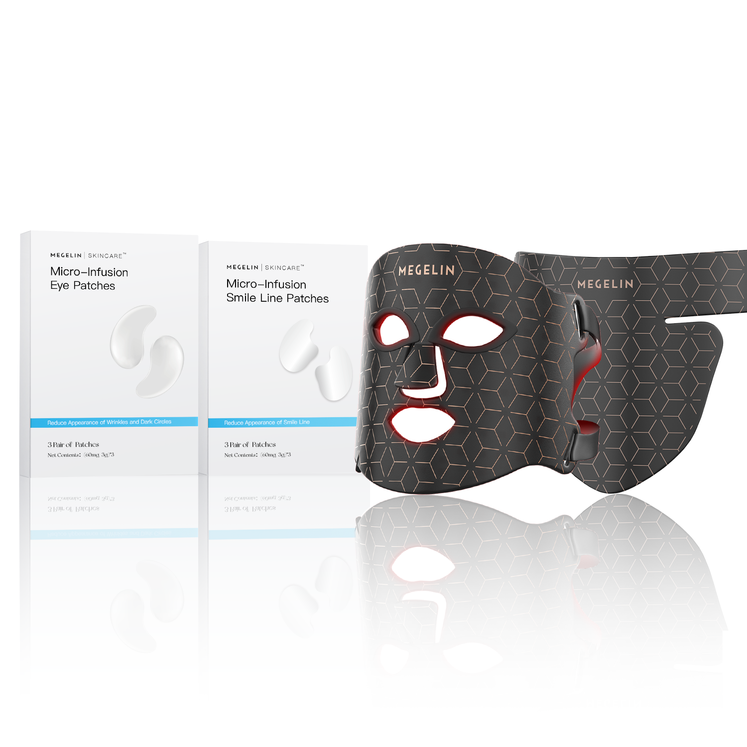 Megelin LED Red Light Therapy Face Mask - Megelin