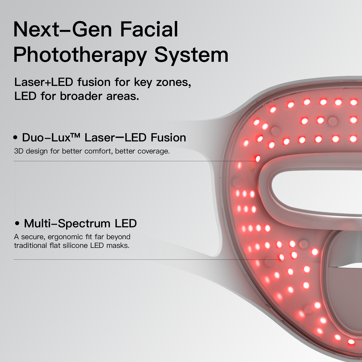 Megelin Duo-Lux LASER&LED Light Therapy Mask