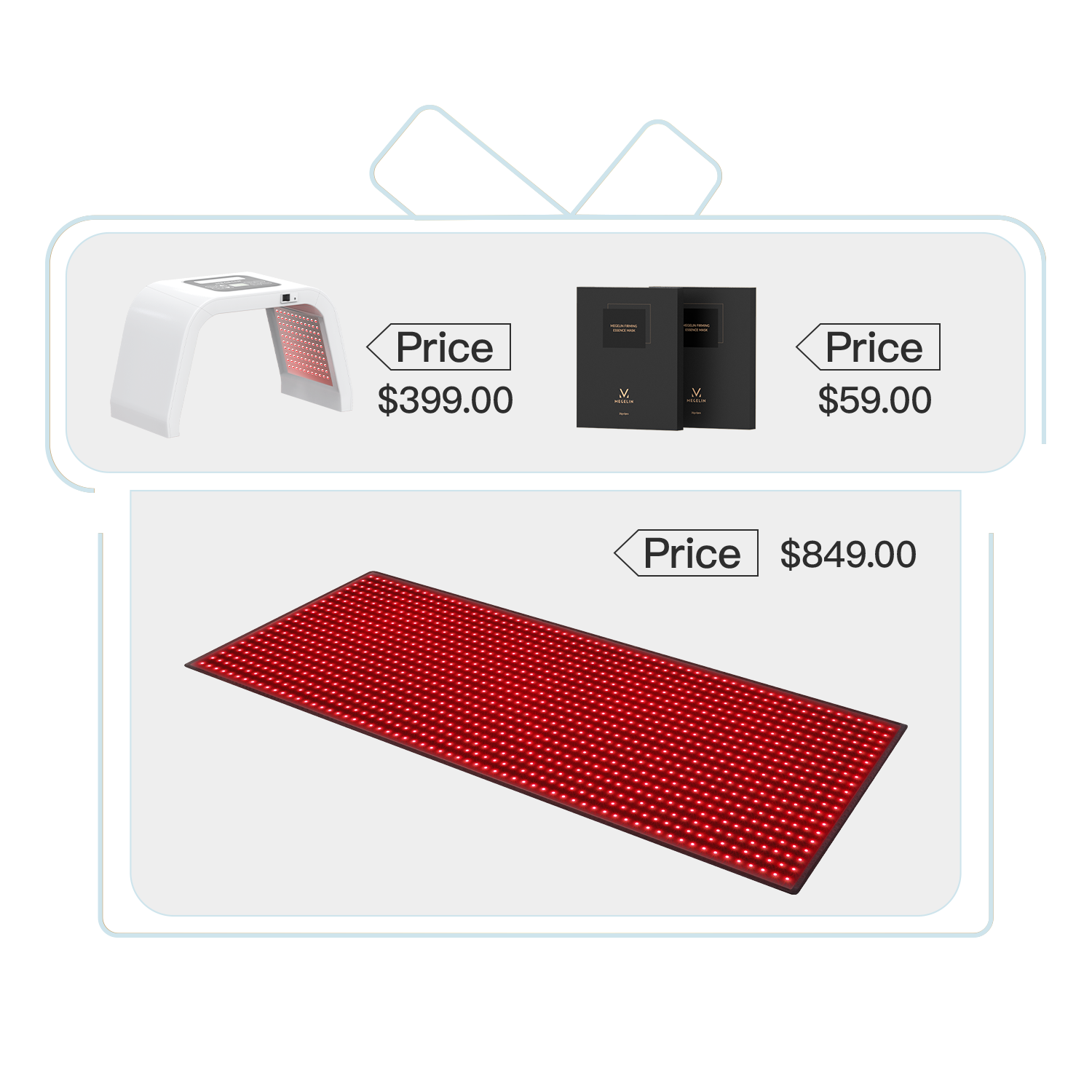 Megelin Red and Near-Infrared Light Therapy Mat for Whole Body