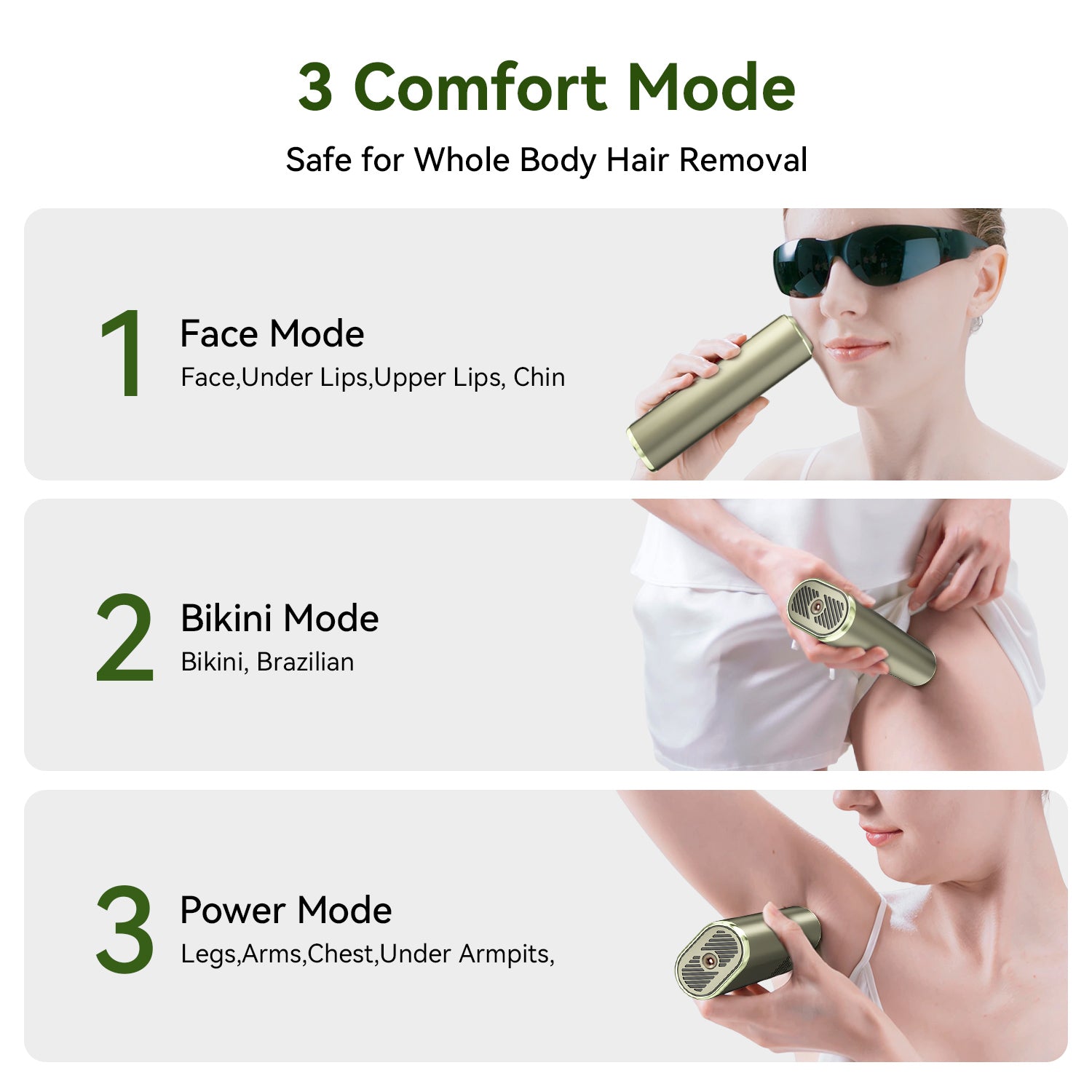 Megelin X Sapphire IPL Hair Removal Handset - Megelin