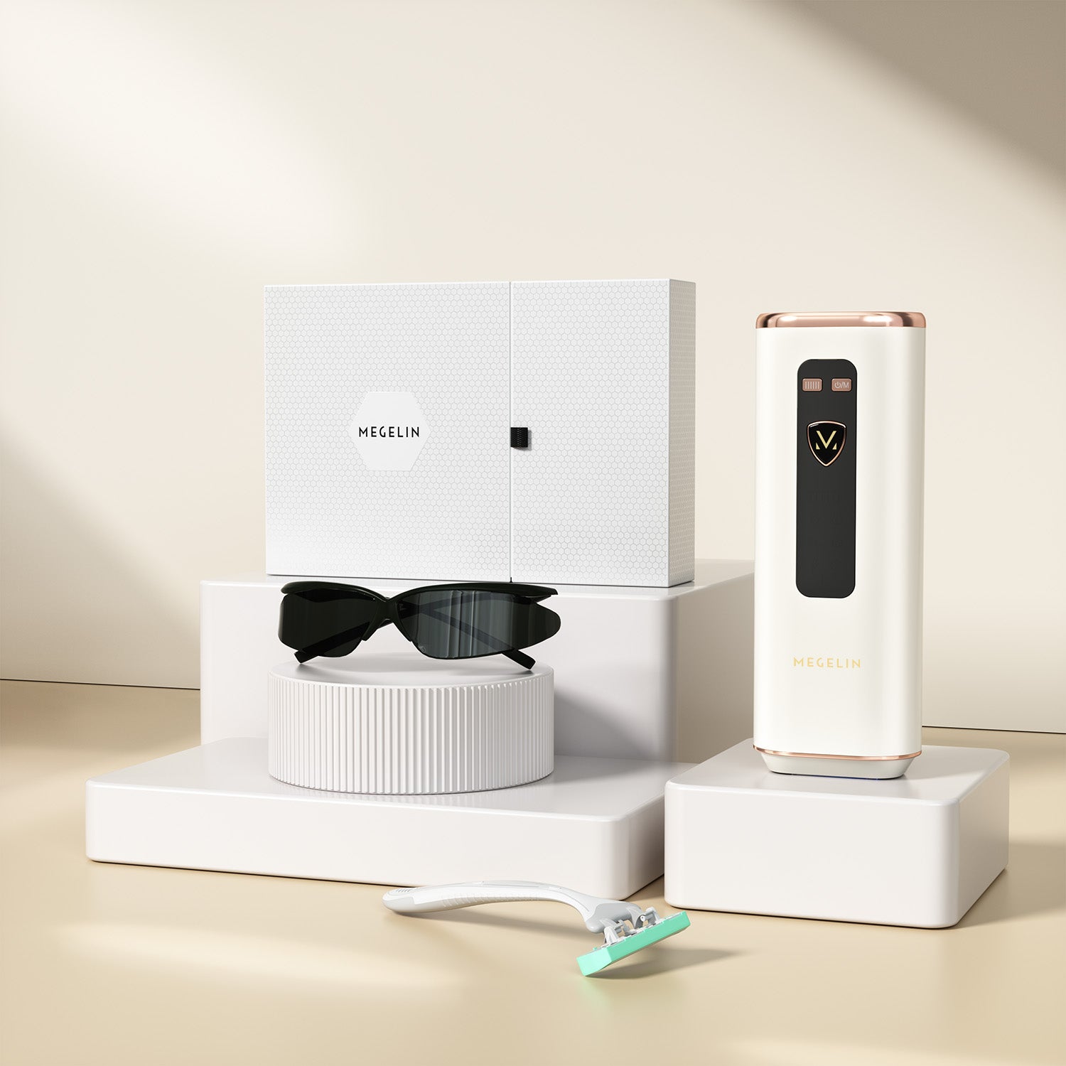 Megelin X Sapphire IPL Hair Removal Handset - Megelin