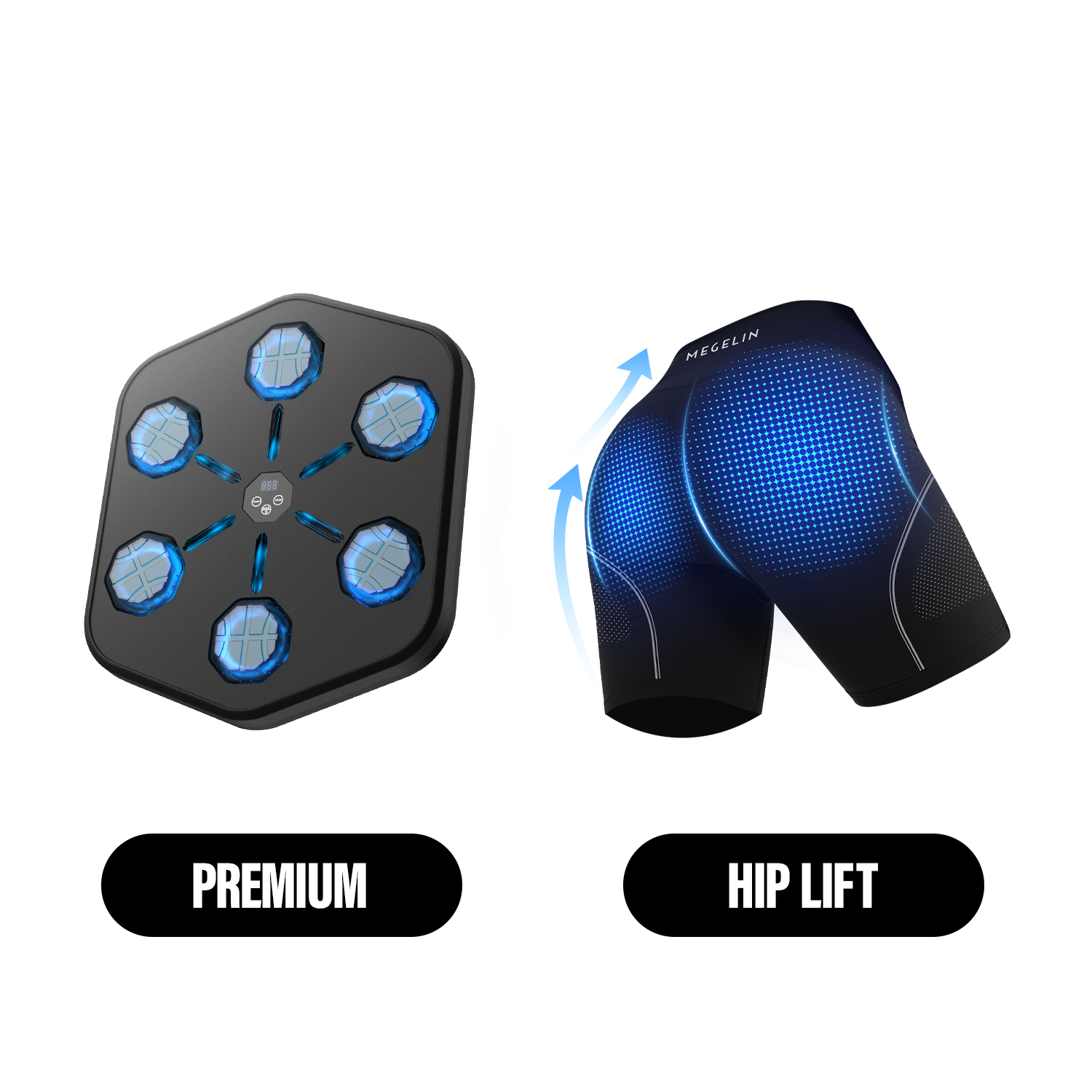 Megelin Music Boxing Machine with Boxing Gloves