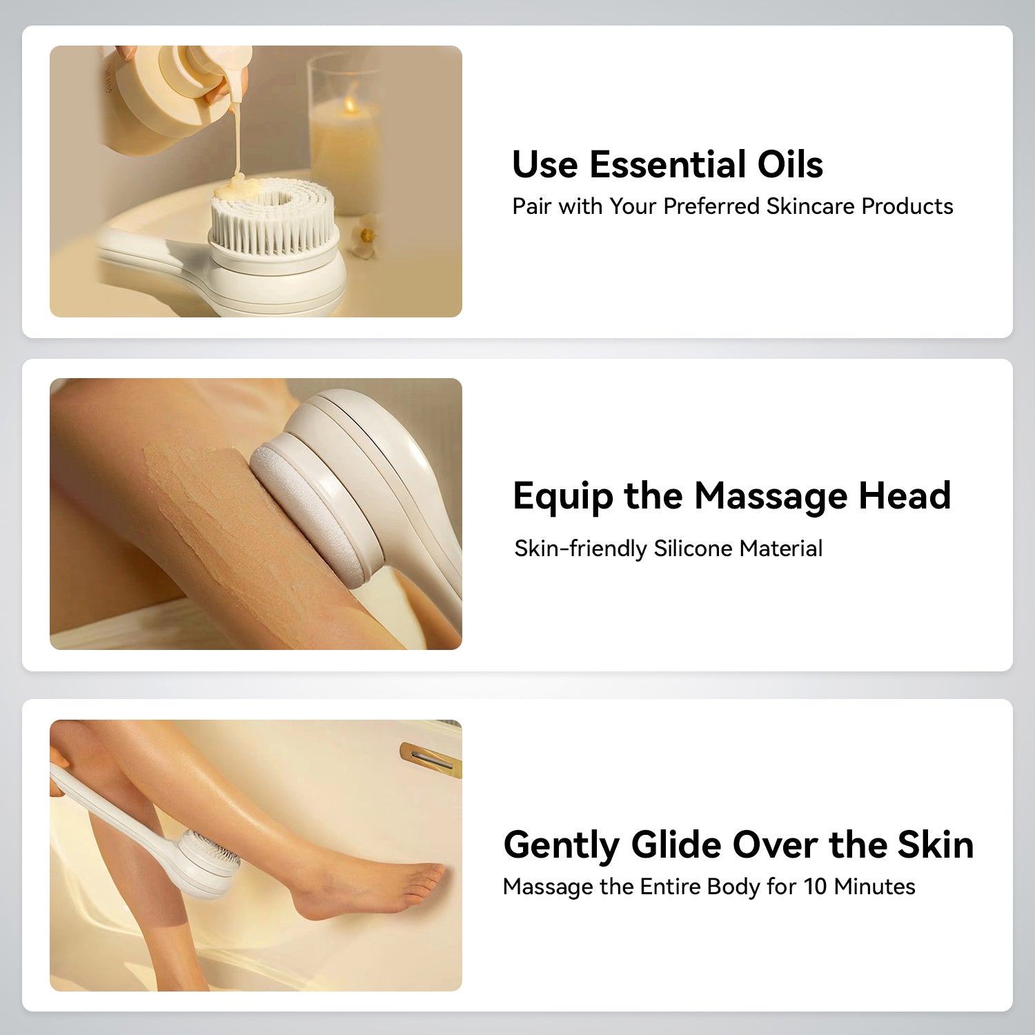 Megelin Electric Bath Cleansing Brush