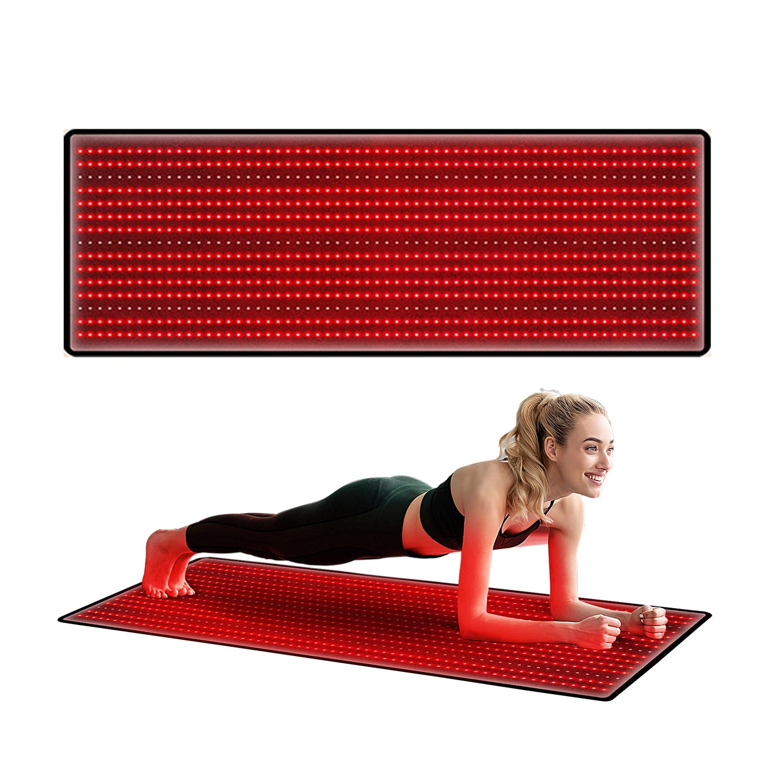 Home use of full-body led light therapy mat