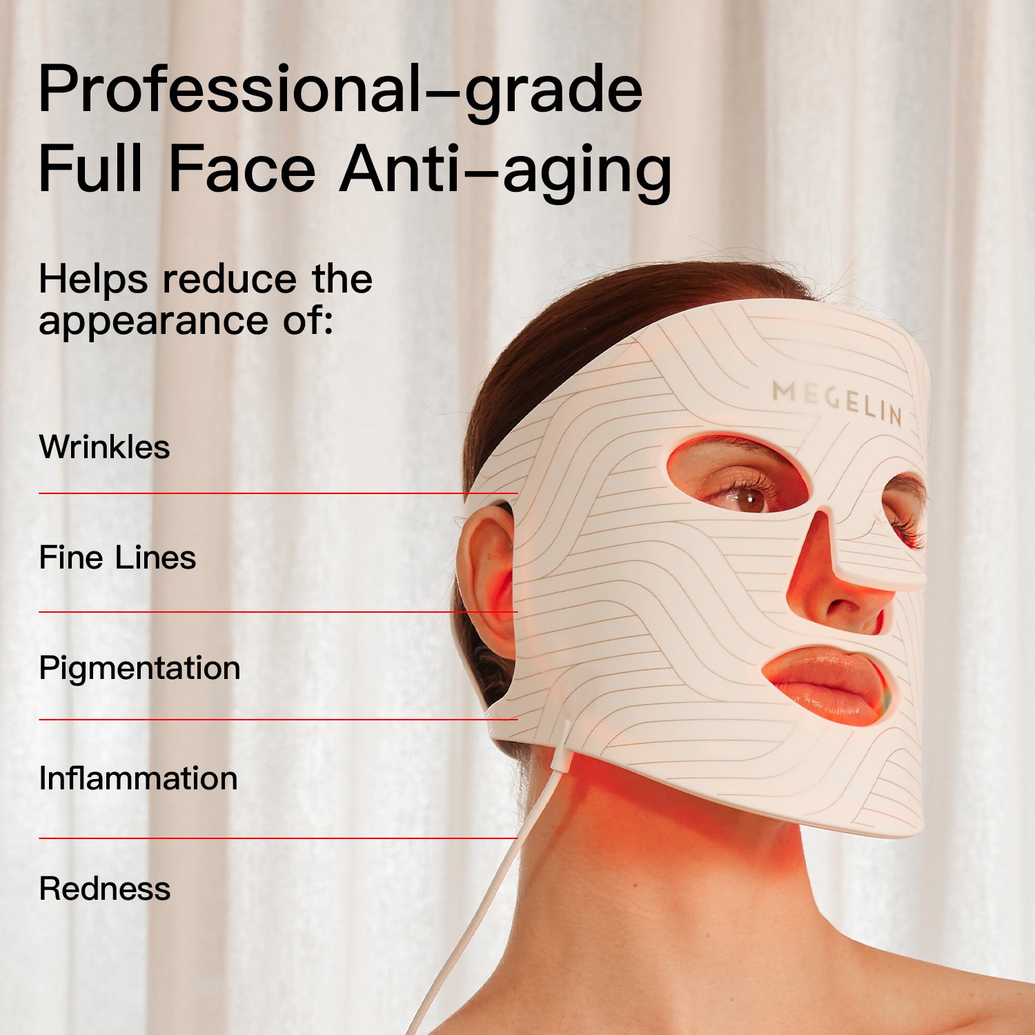 LASER&LED LIGHT Therapy Mask - Megelin