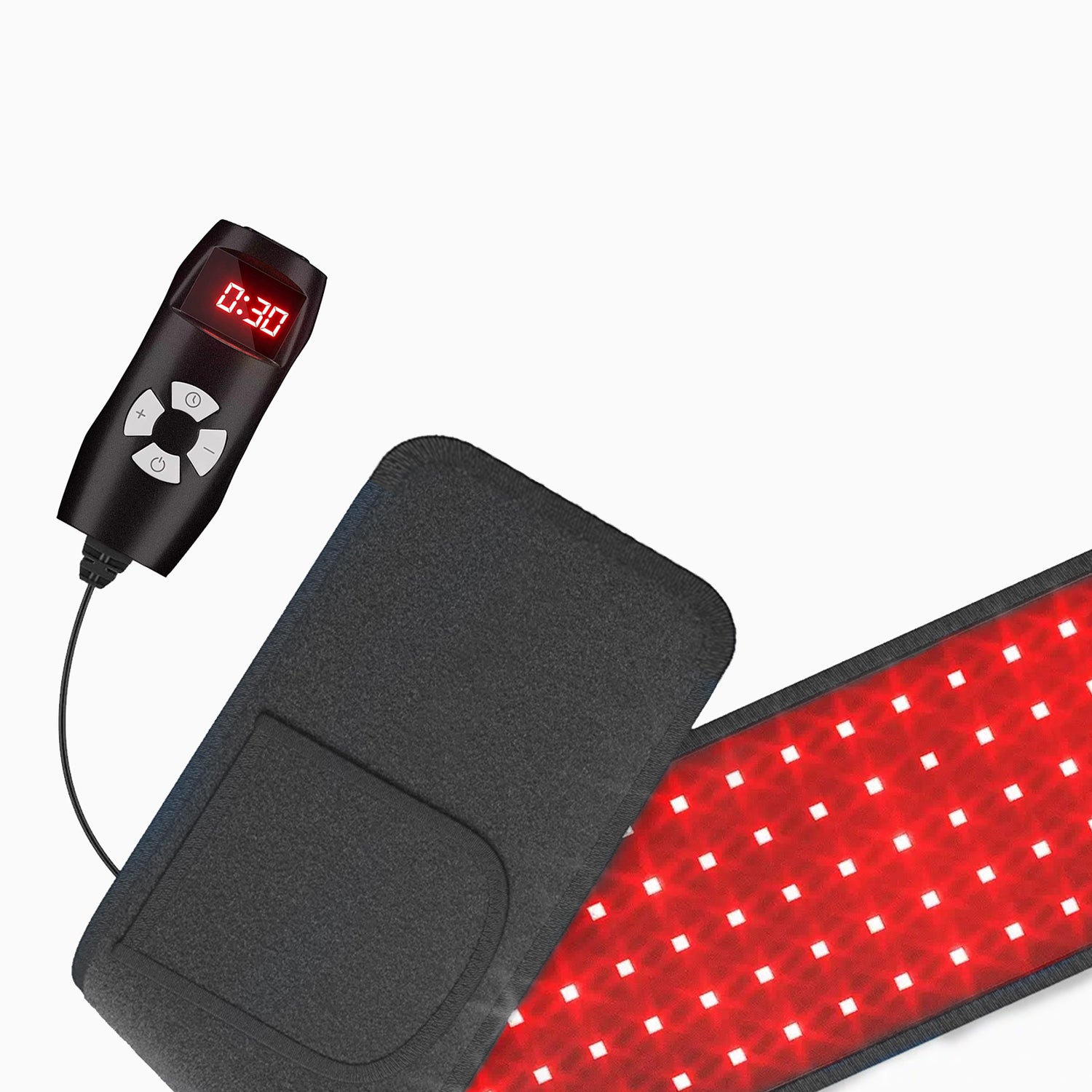 LED Infrared Light Therapy Belt - Customize your light therapy with ease using buttons or a controller, tailoring the time, wavelength, and mode to provide complete relief to every inch of your skin discomfort.