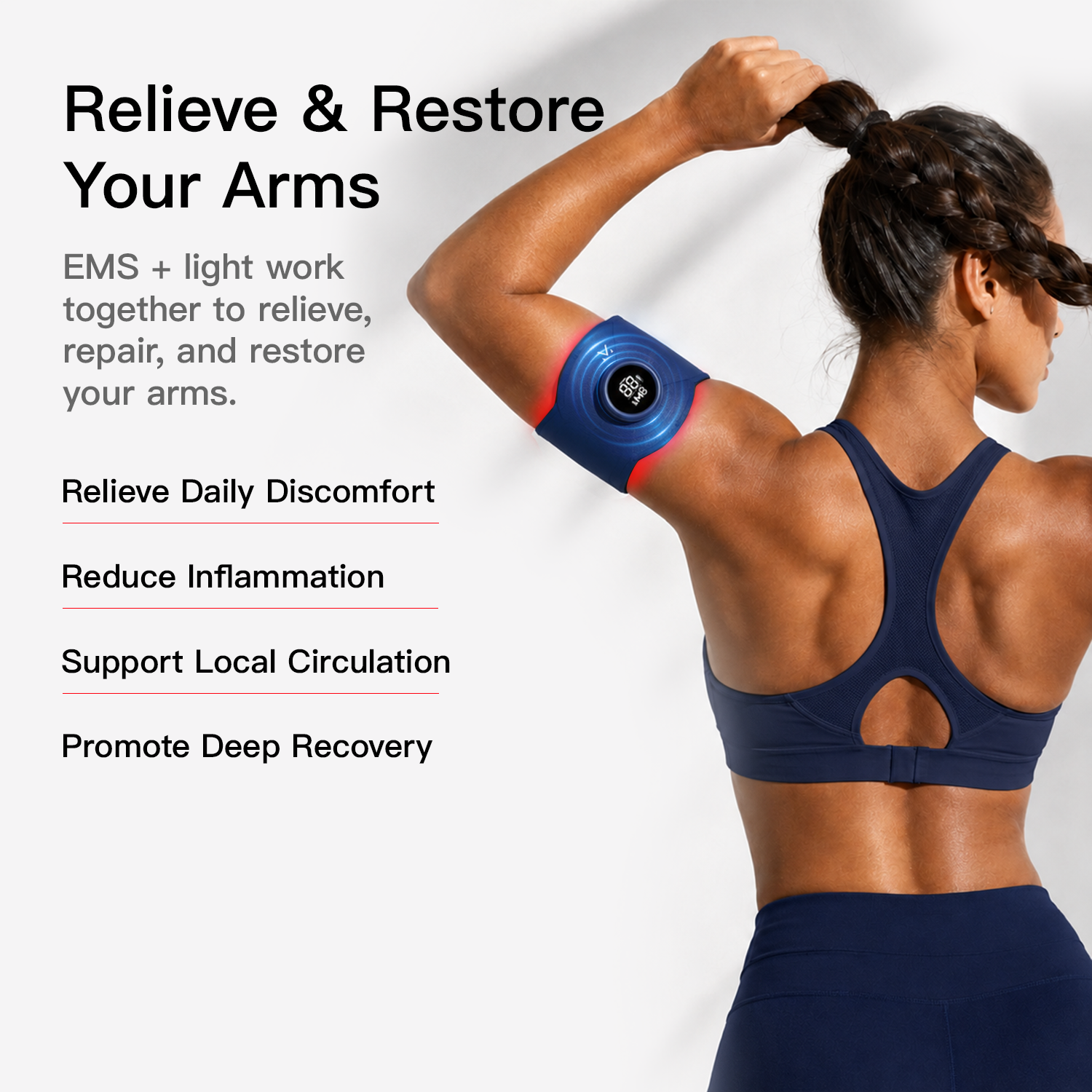 Megelin LuxPulse EMS Arm Toning Belt