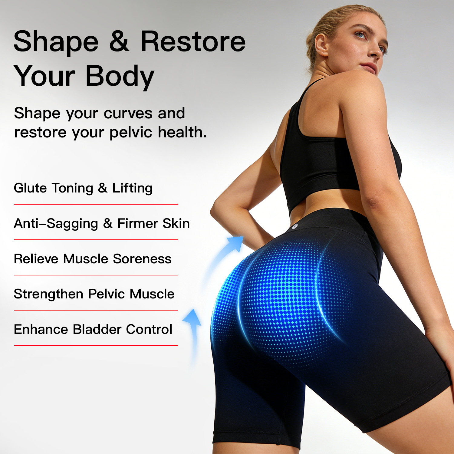 Megelin EMS Toning Shorts