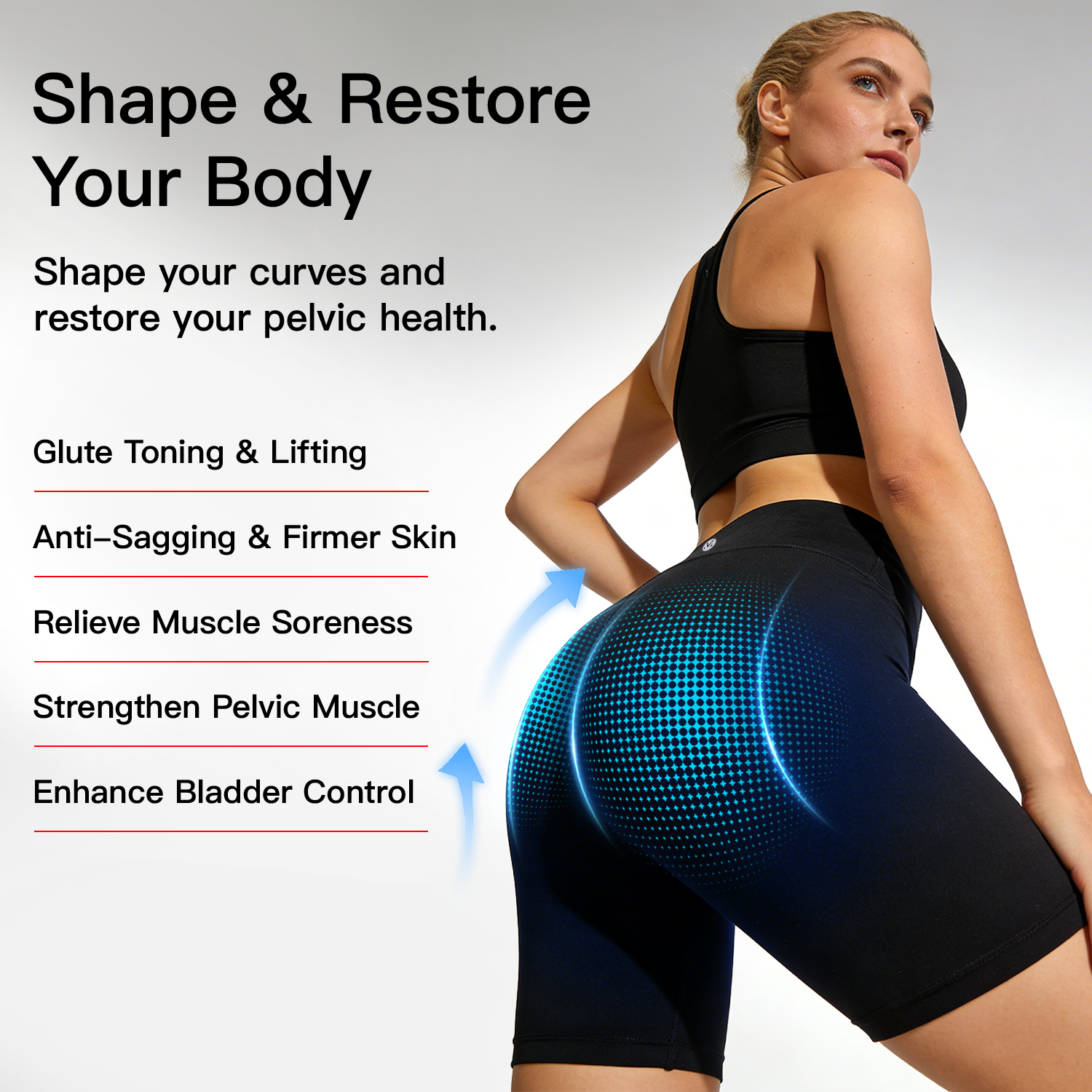 Megelin EMS Toning Shorts