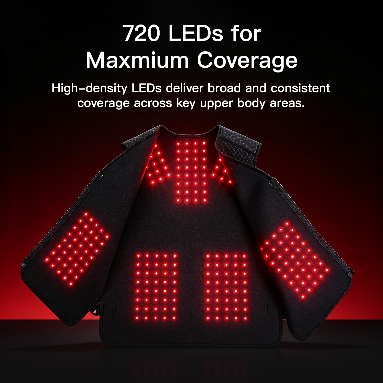 Megelin Red and Near Infrared Light Therapy Vest