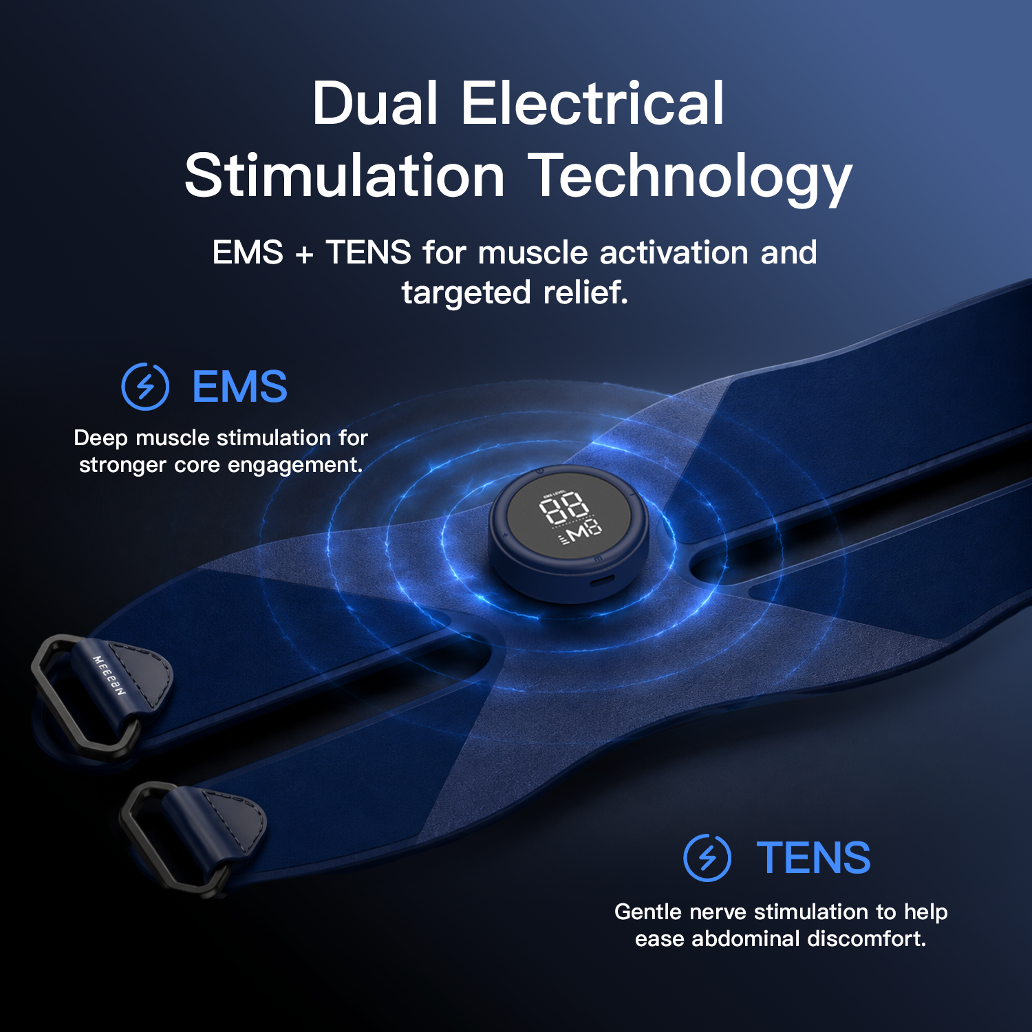 Megelin LuxPulse EMS Thigh Toning Belt