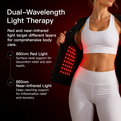 Megelin Red and Near Infrared Light Therapy Vest