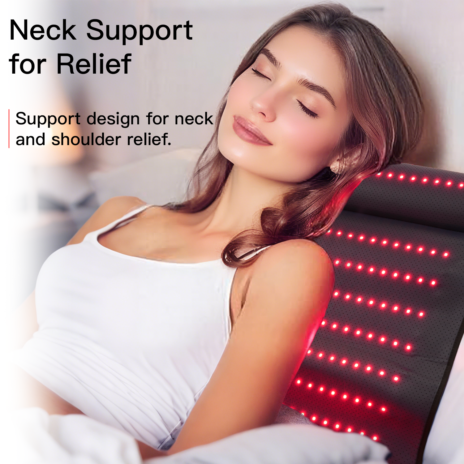 Red Light Therapy Pad with Neck Support - Megelin