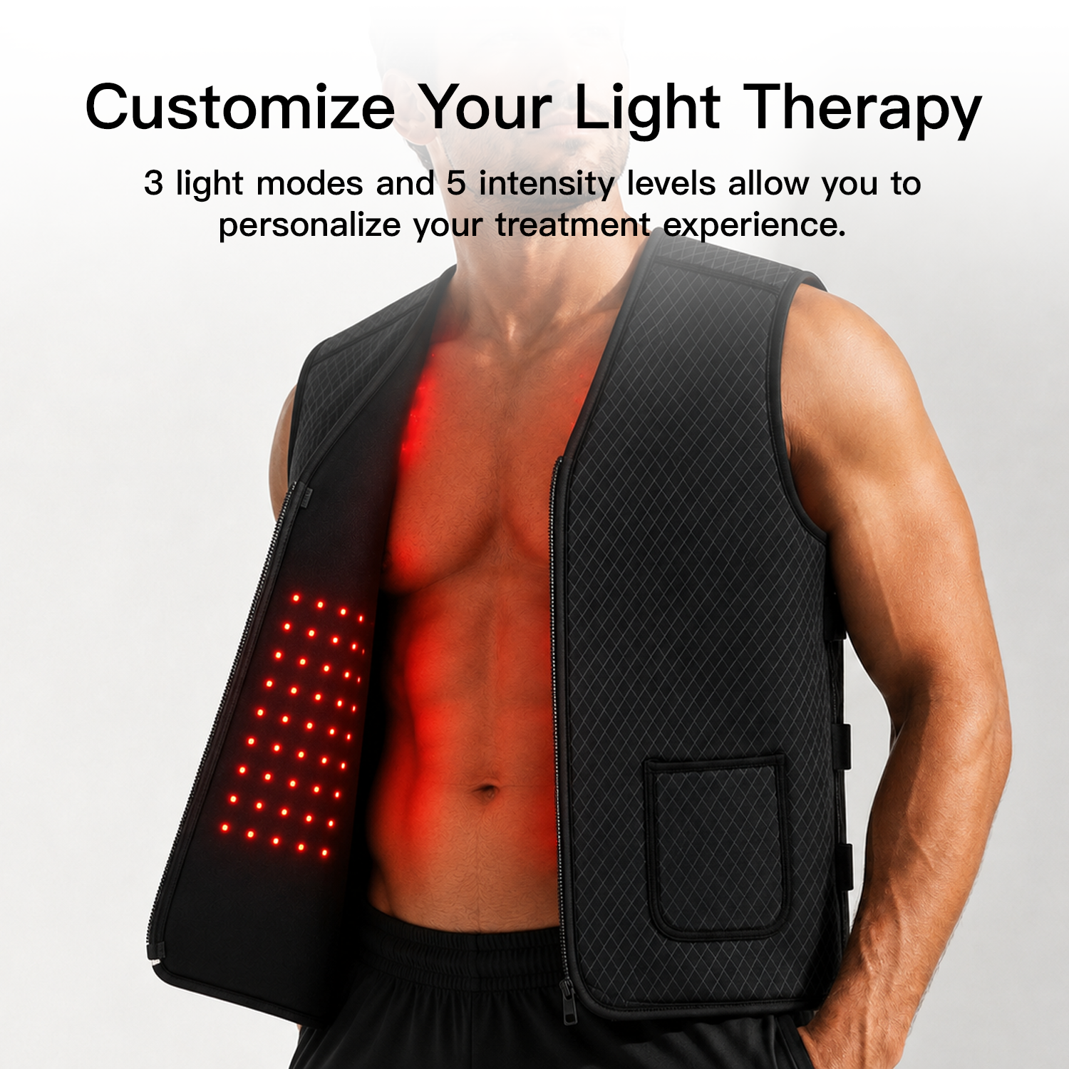 Megelin Red and Near Infrared Light Therapy Vest