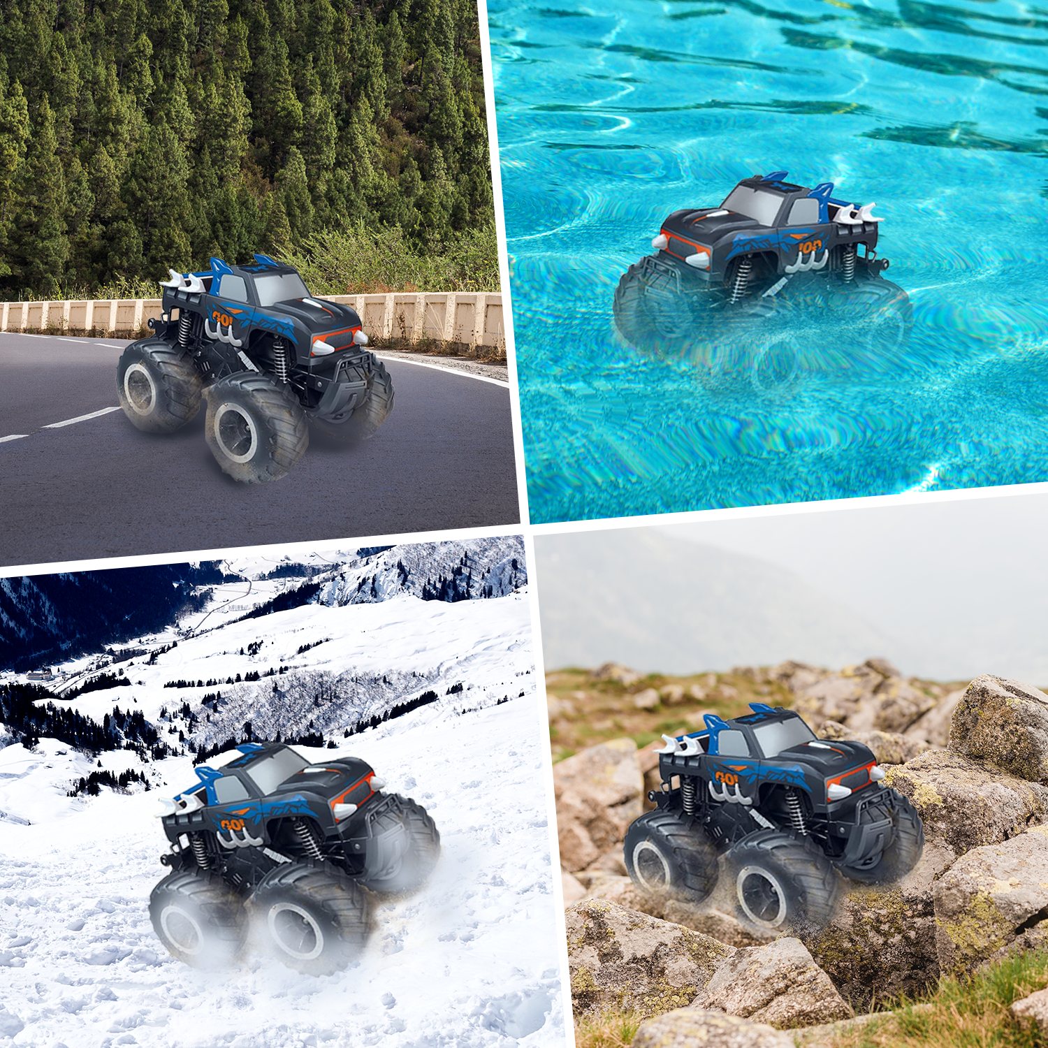 Megelin Amphibious Remote Control Car