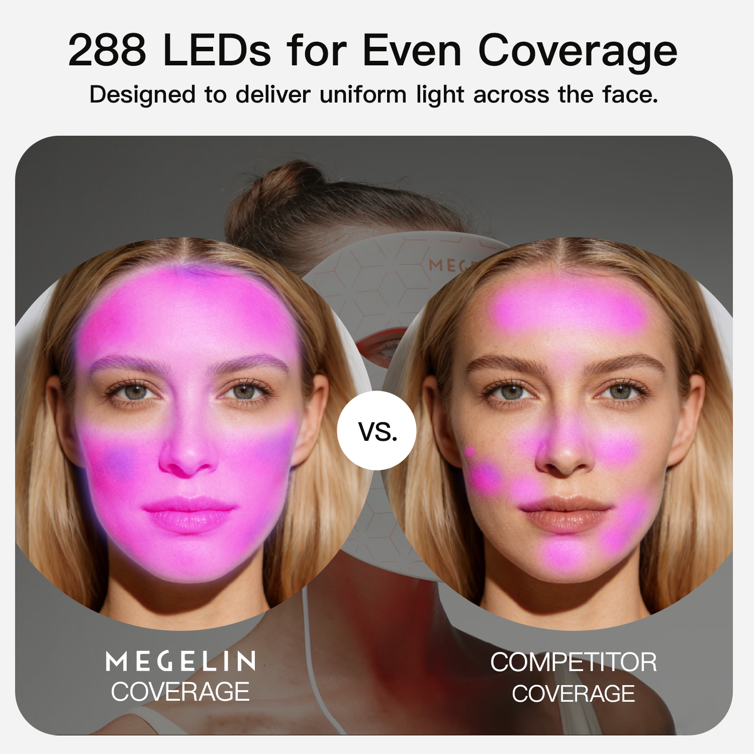 Megelin LED Red Light Therapy Mask