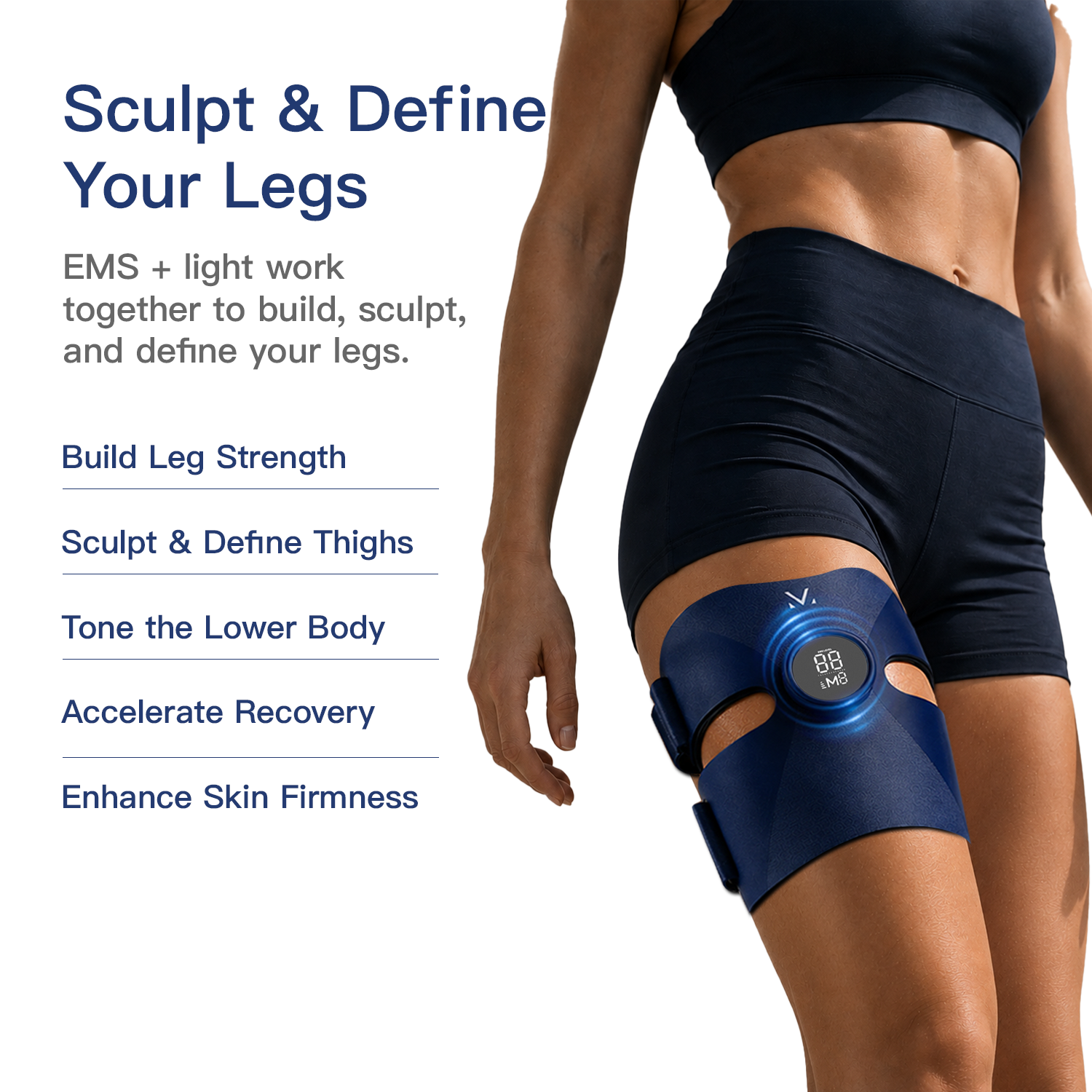 Megelin LuxPulse EMS Thigh Toning Belt