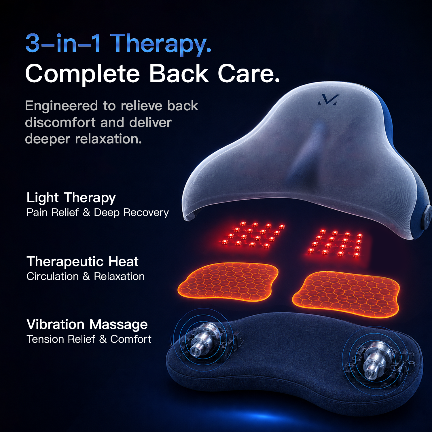 Megelin TheraLiving Back Cushion