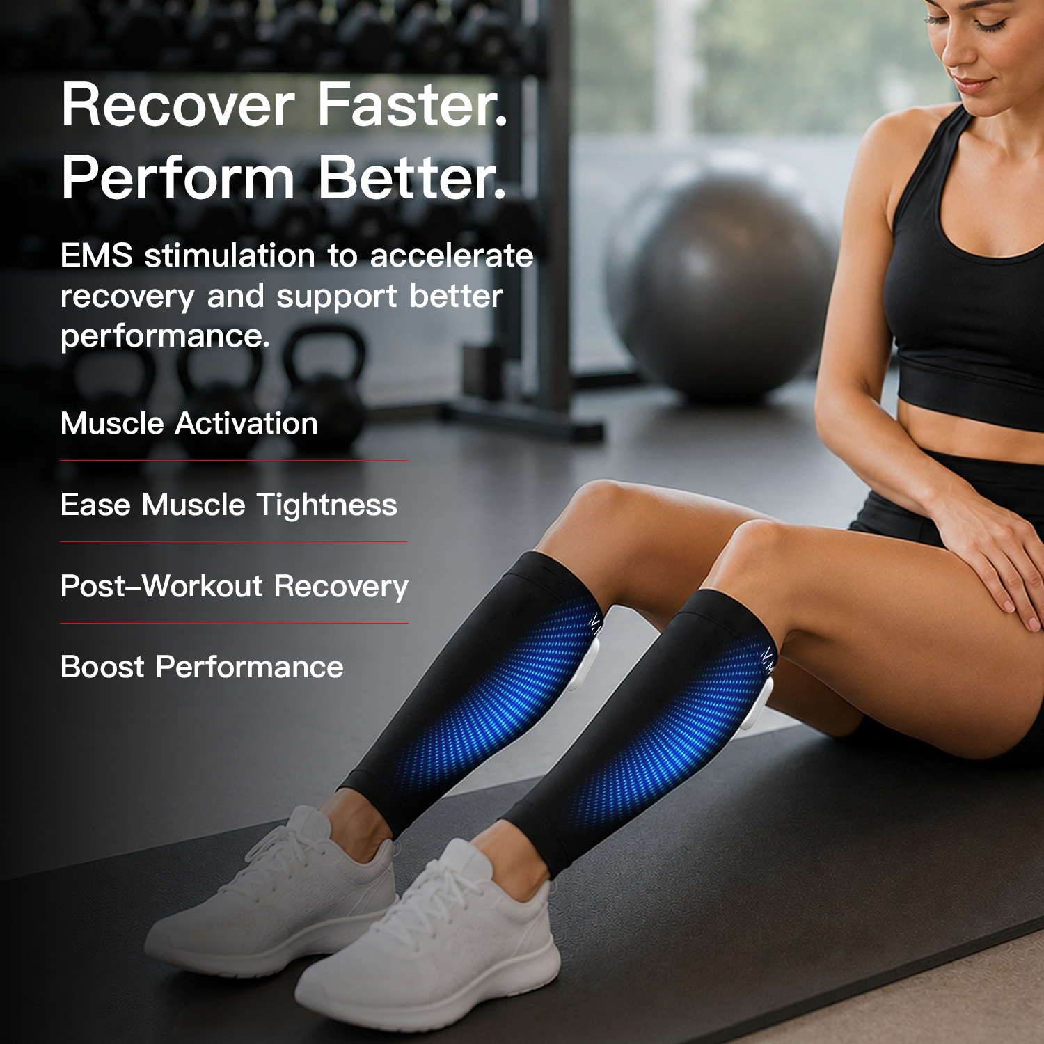 Megelin EMS Soothing Sleeves for Calf