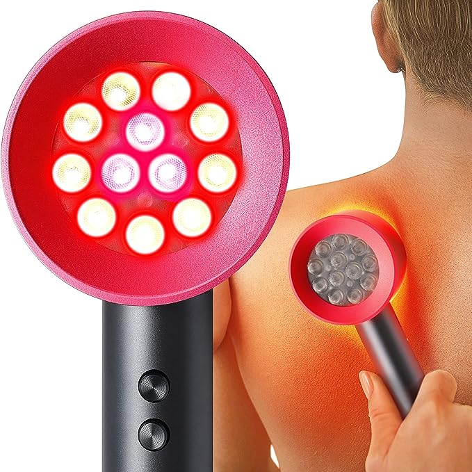 Megelin Red and Blue Light Therapy Handheld Device