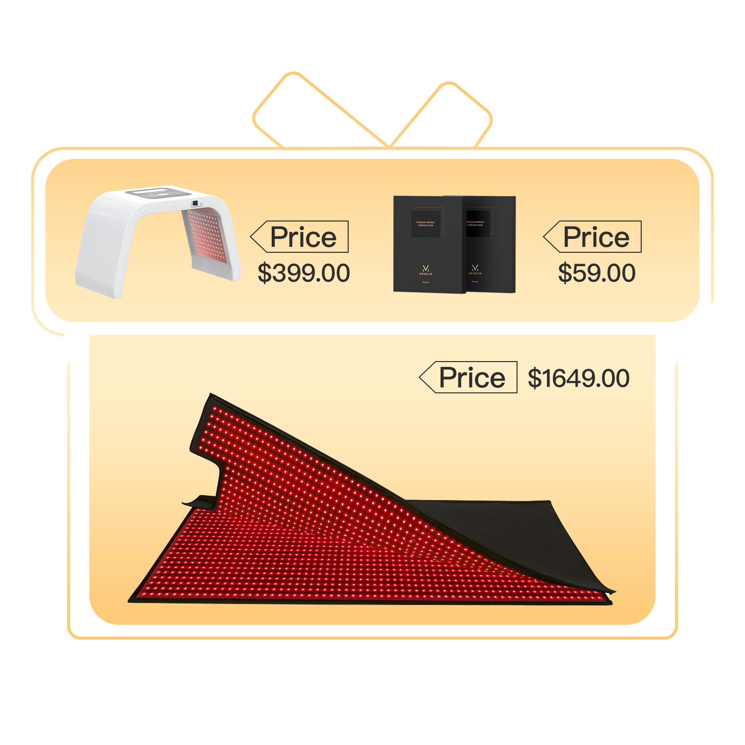 Megelin Red and Near-Infrared Light Therapy Mat for Whole Body