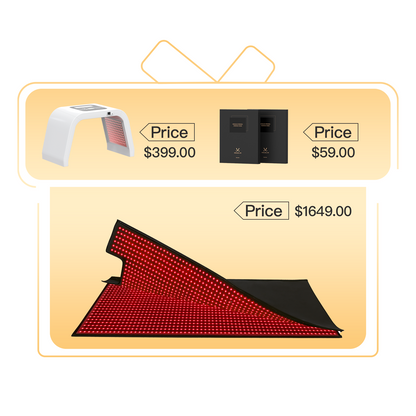 Megelin Red and Near-Infrared Light Therapy Mat for Whole Body