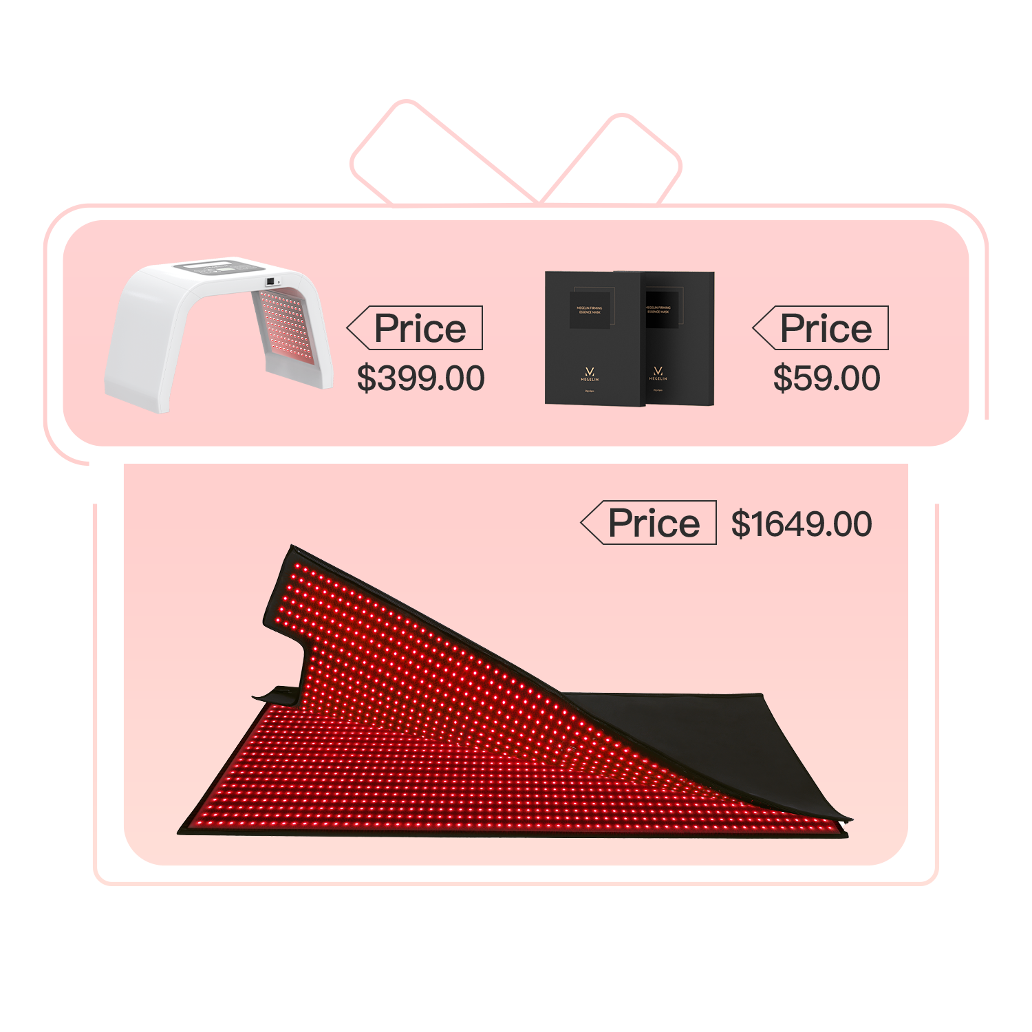 Megelin Red Infrared Light Therapy Bag