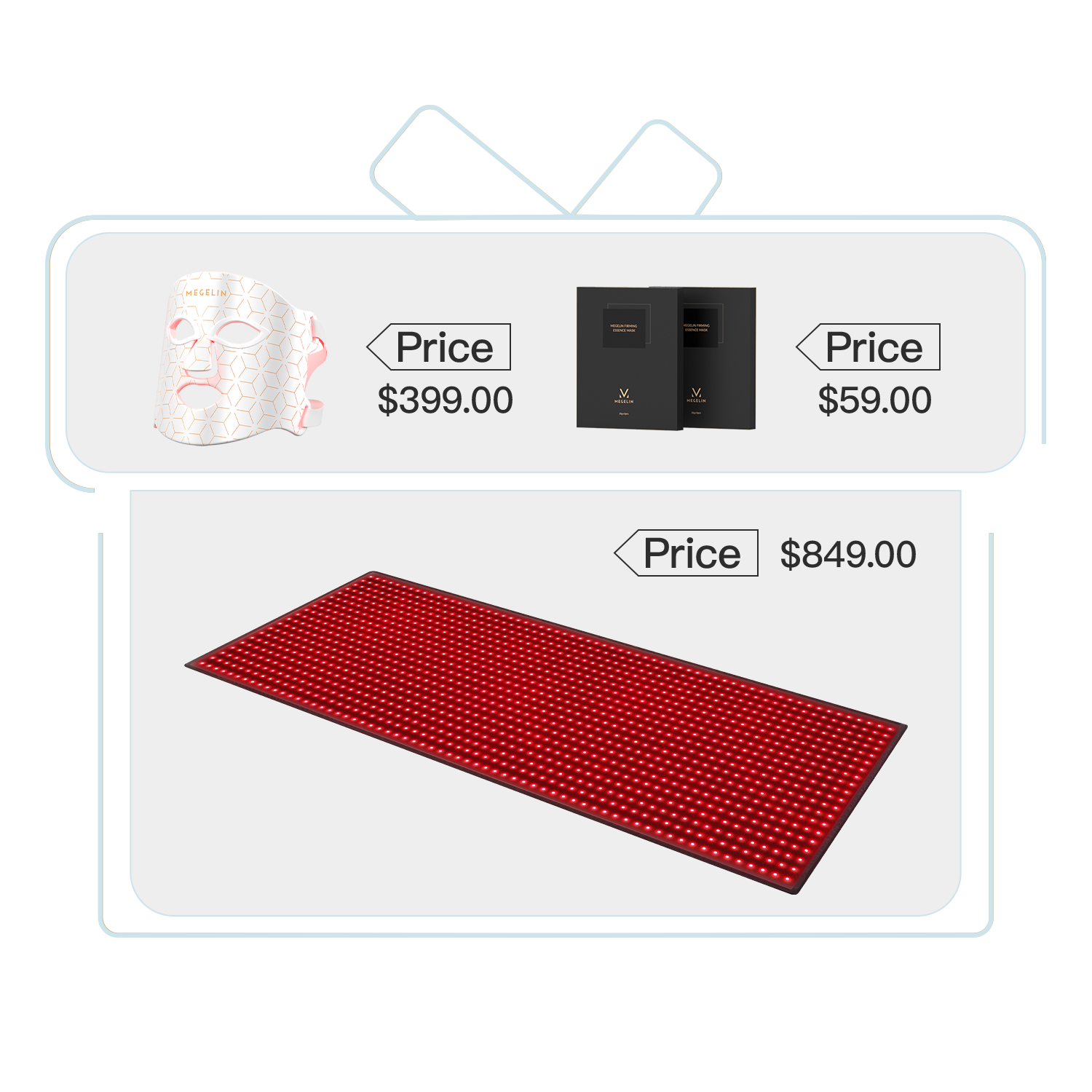 Megelin Red and Near-Infrared Light Therapy Mat for Whole Body