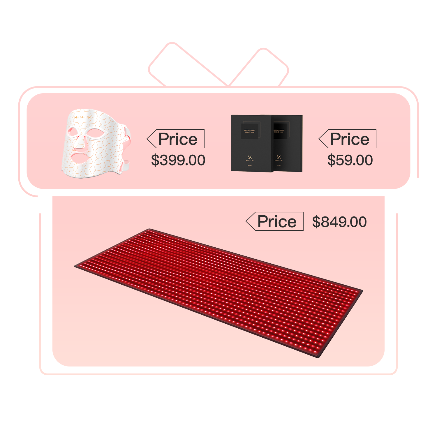 Megelin Red and Near-Infrared Light Therapy Mat for Whole Body