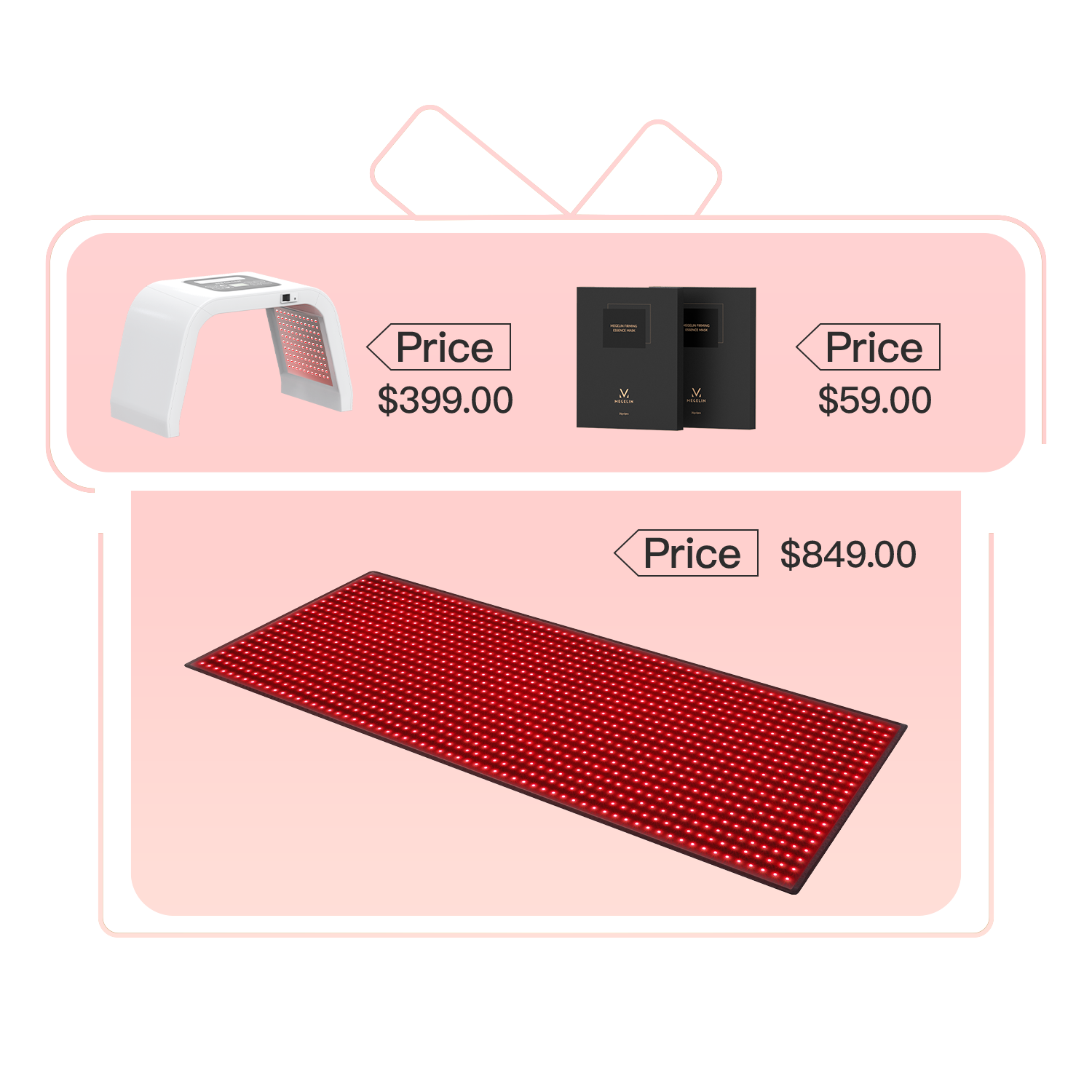 Megelin Red and Near-Infrared Light Therapy Mat for Whole Body