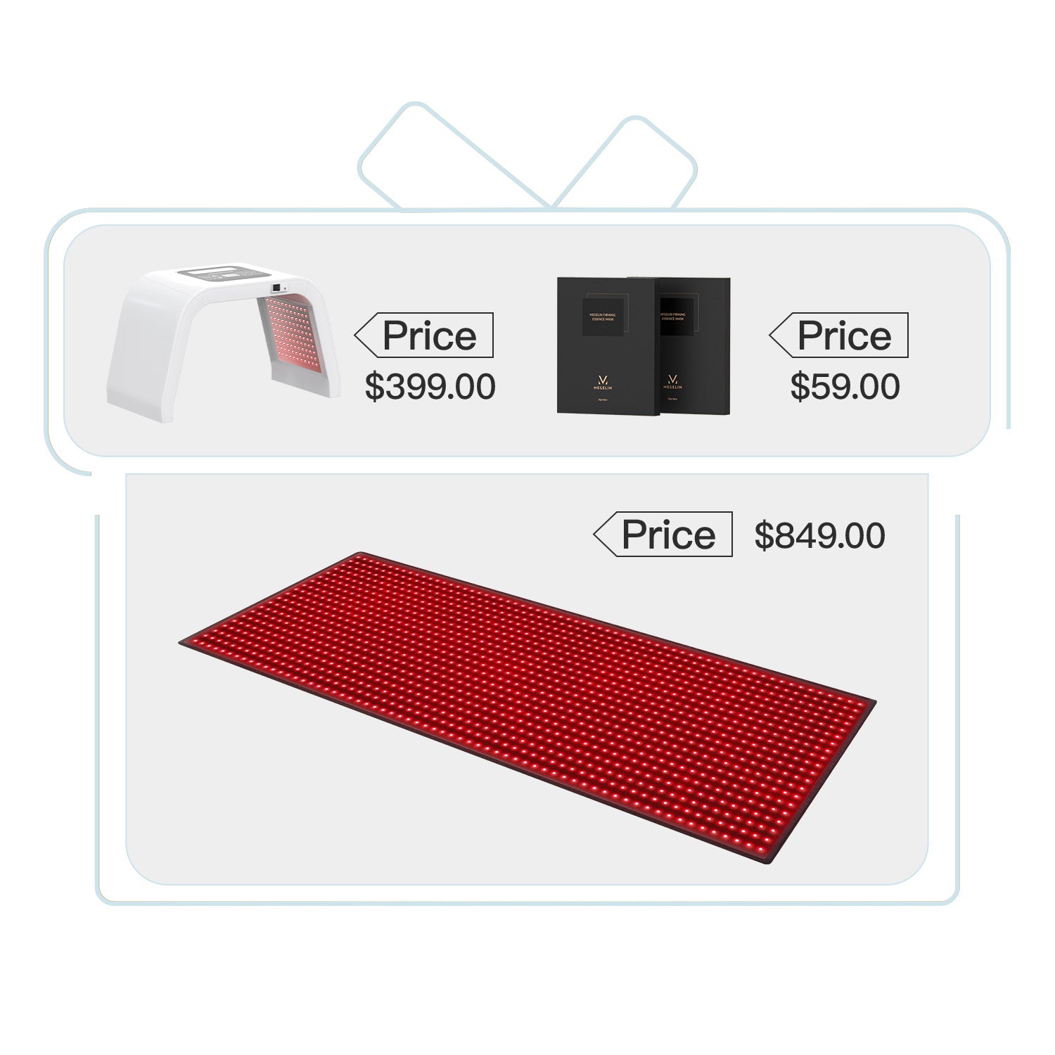 Megelin Red and Near-Infrared Light Therapy Mat for Whole Body