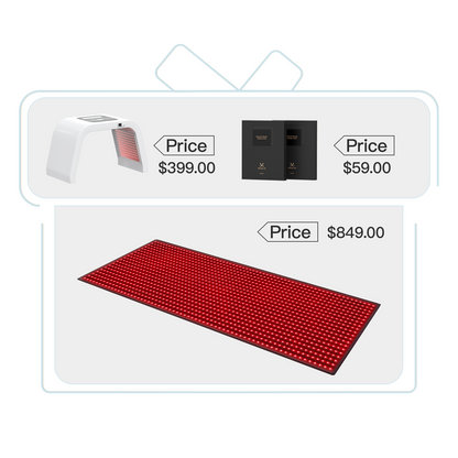 Megelin Red and Near-Infrared Light Therapy Mat for Whole Body