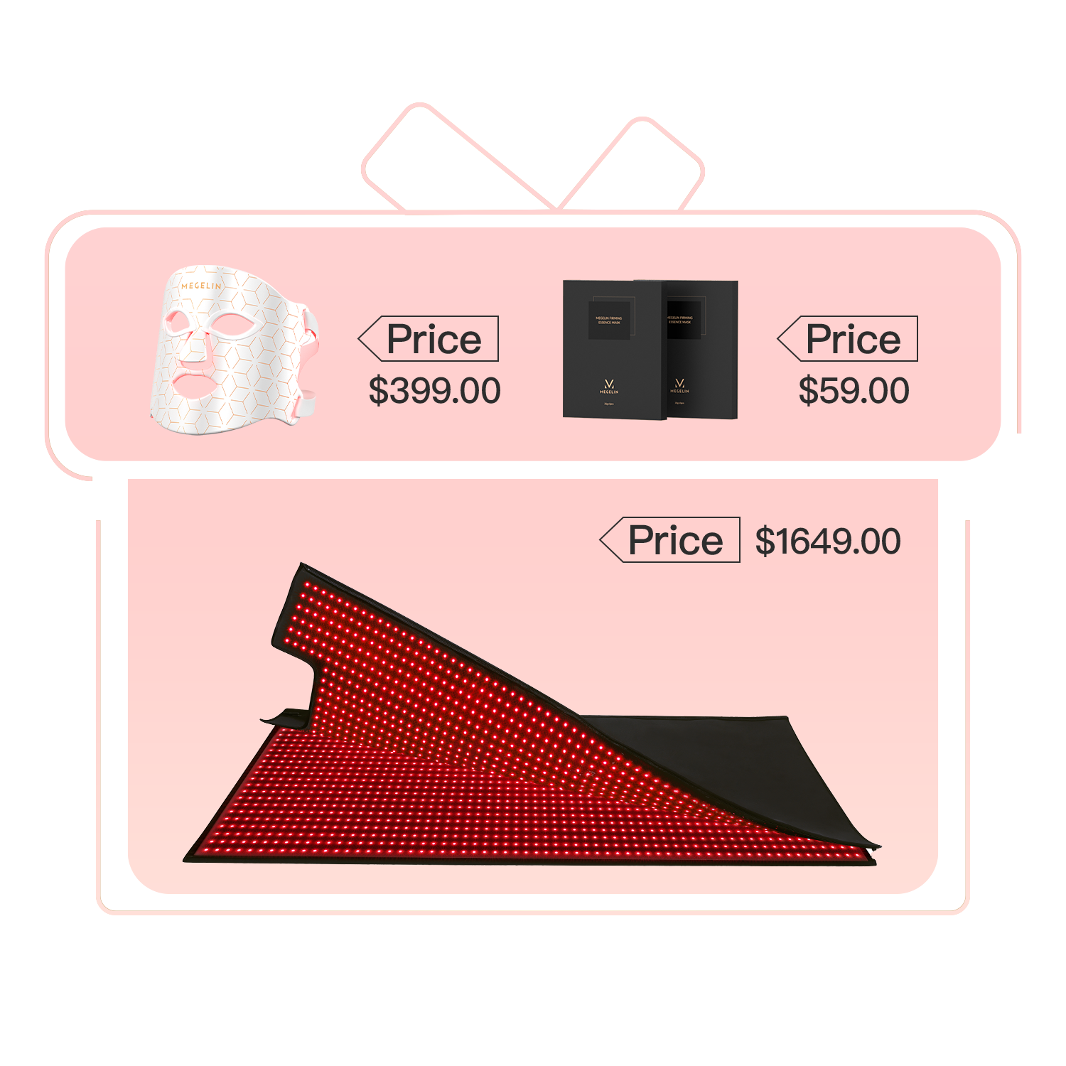 Megelin Red Infrared Light Therapy Bag