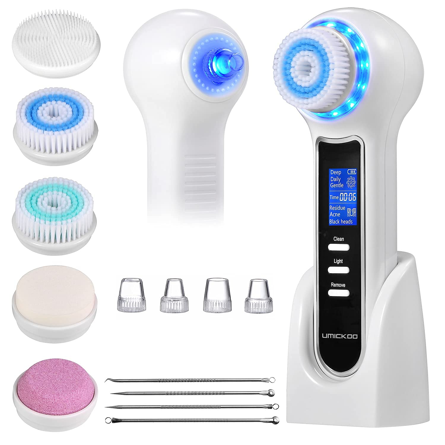 Megelin 3-In-1 Electric Facial Cleansing Brush