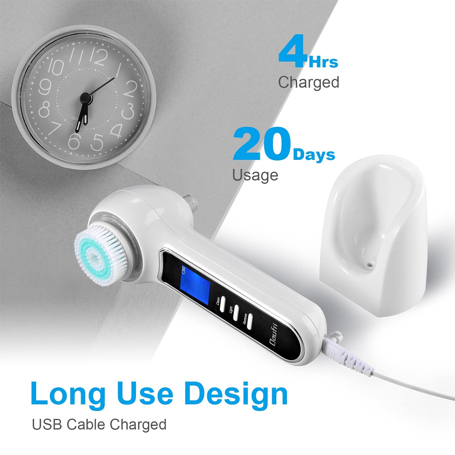 Megelin 3-In-1 Electric Facial Cleansing Brush