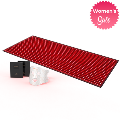 Home use full-body led light therapy mat plus light therapy mask plus facial mask value package