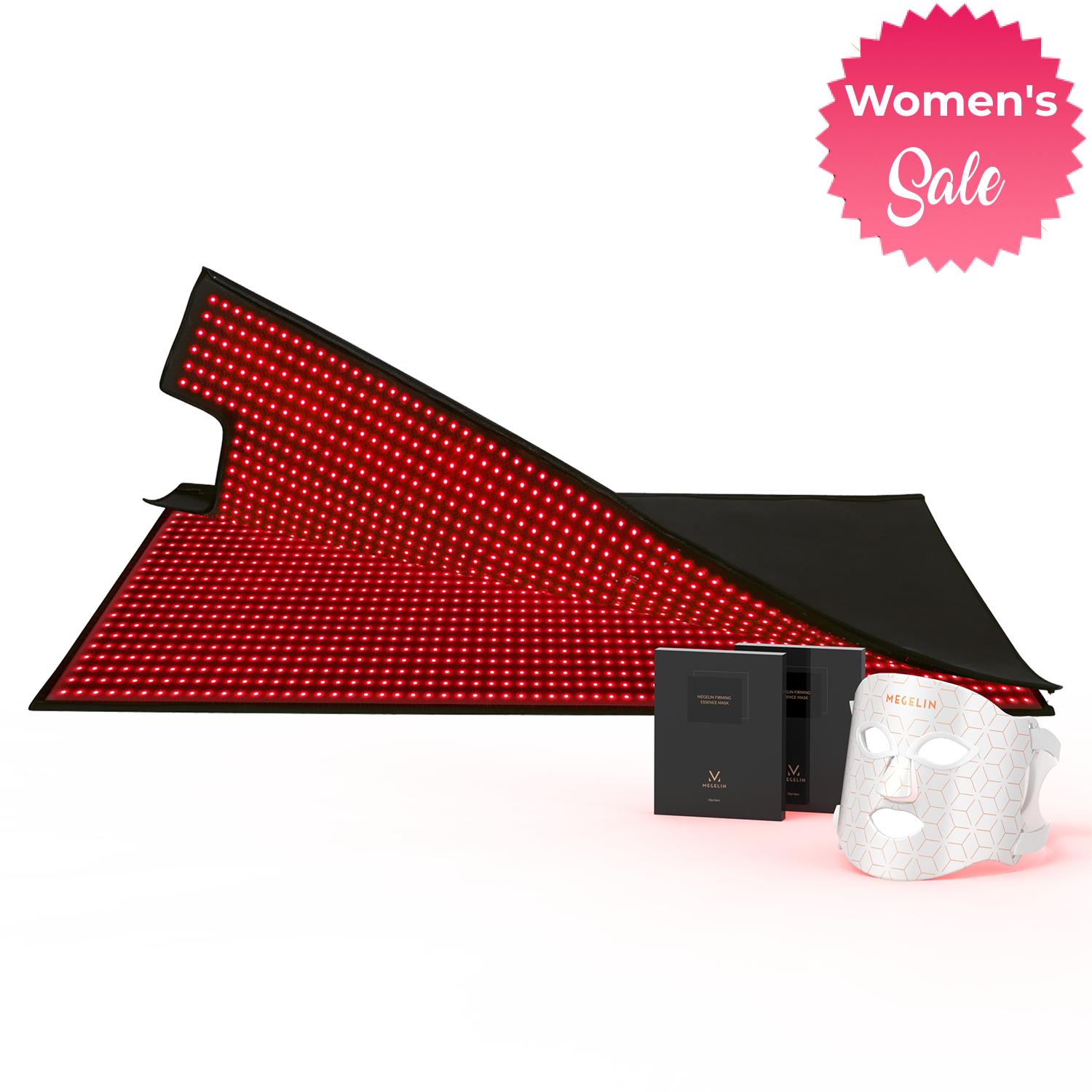 Home use full-body led light therapy mat plus red light therapy mask plus facial mask value package