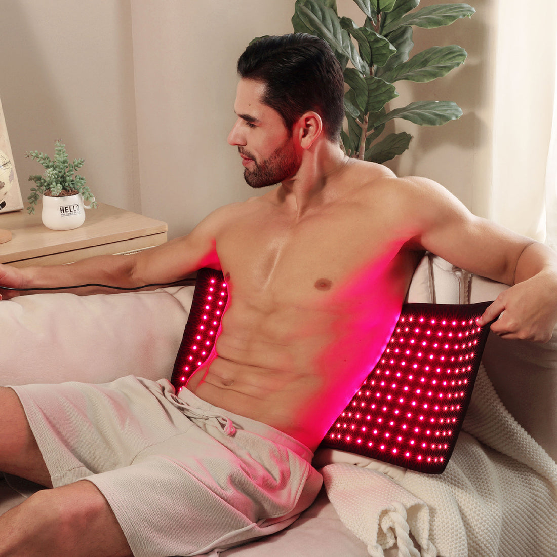 Promote  overall wellness with one flexible led red light therapy belt.