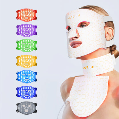 Megelin LED Light Face and Neck Mask