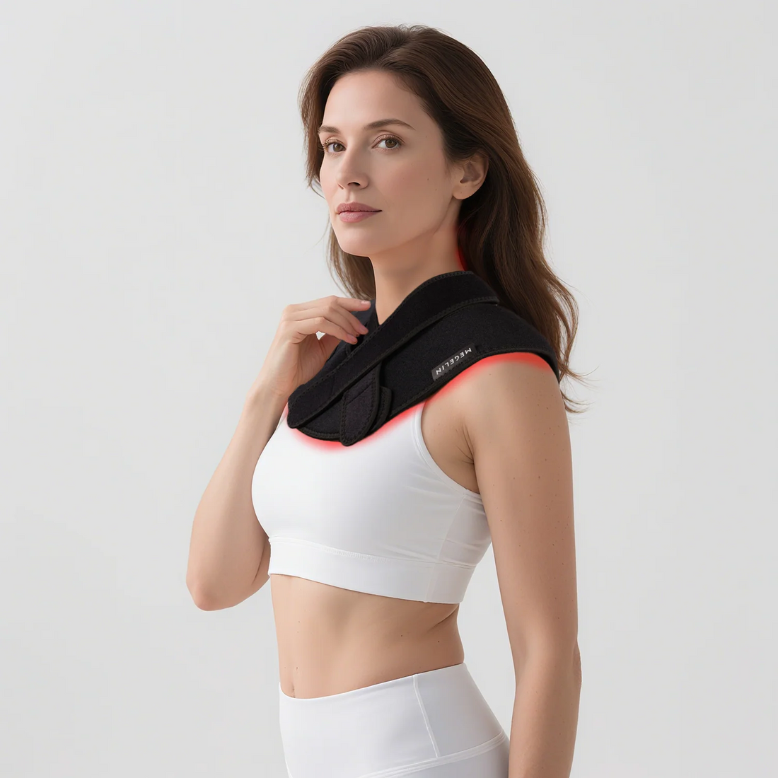 Laser+LED light therapy belt for shoulder and neck