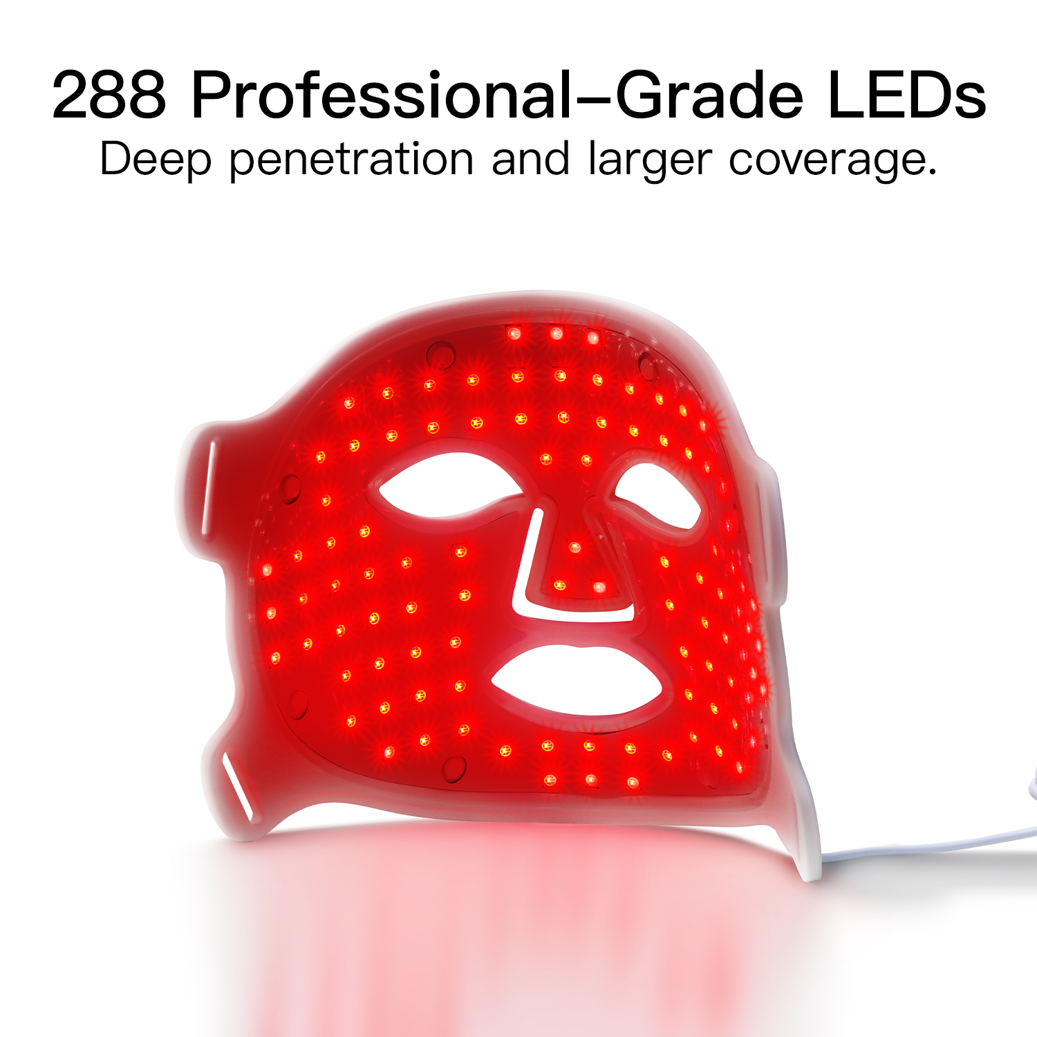 red light therapy at home: 288 Professional-Grade LEDsDeep penetration and larger coverage.