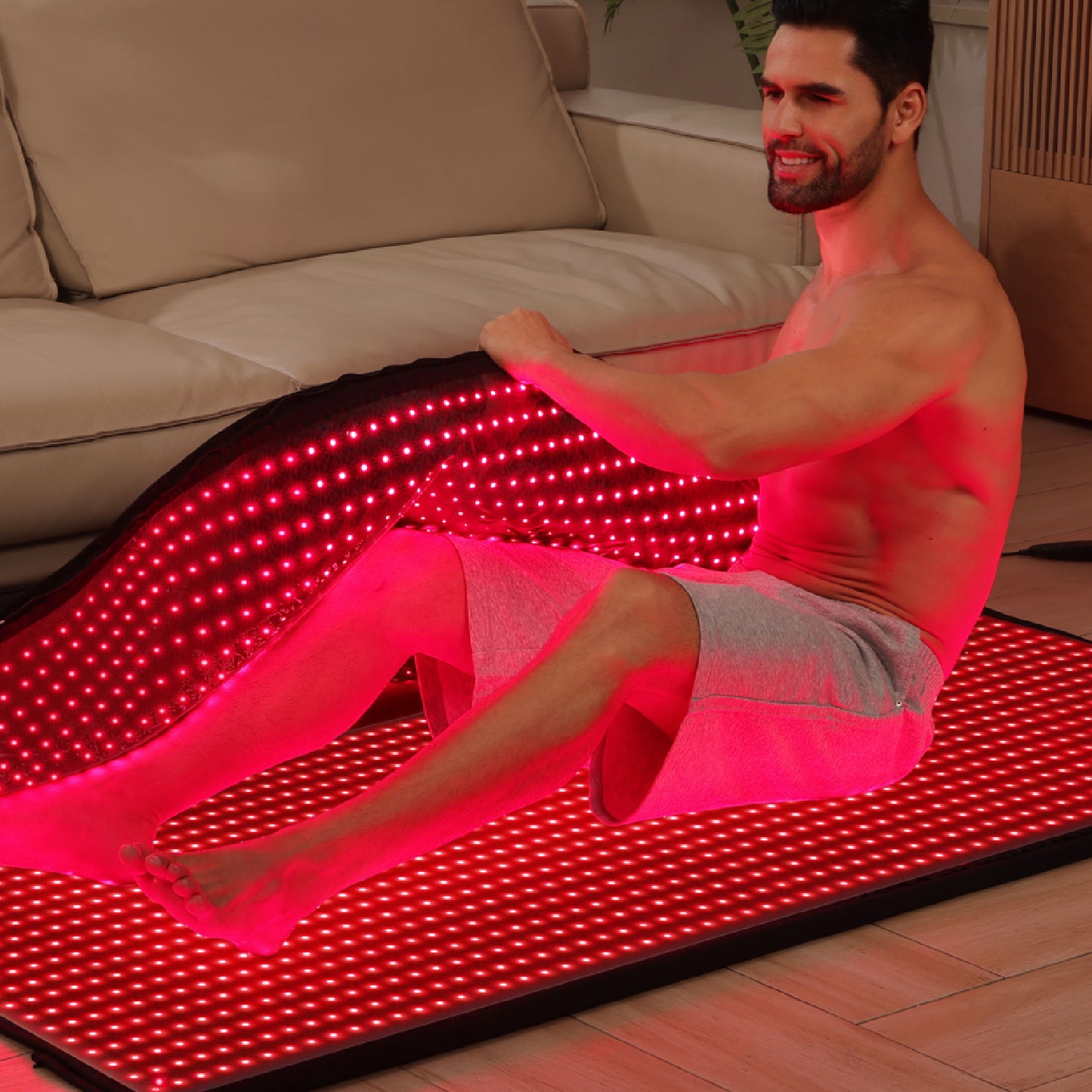 Full-body Infrared Light Therapy mat keeps your skin firm